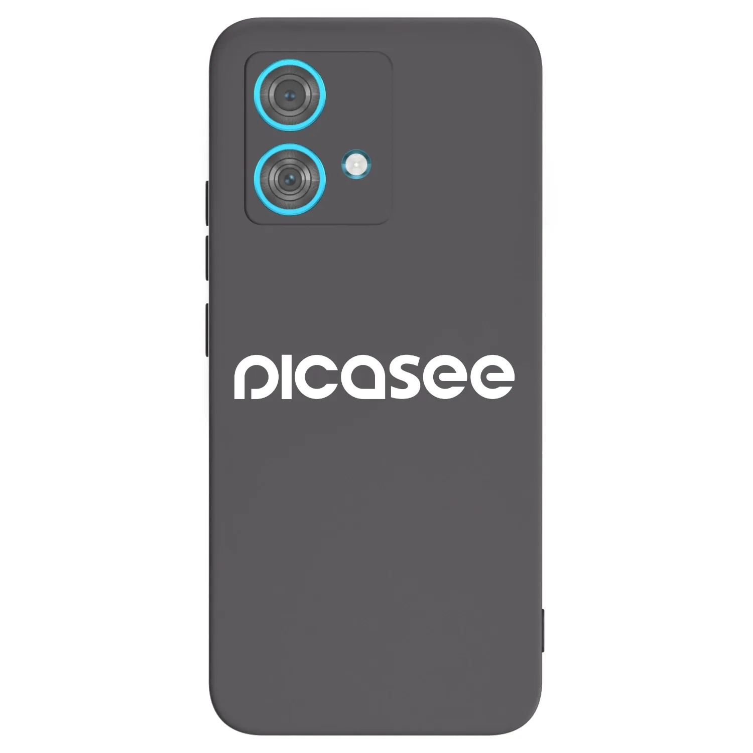 Picasee Motorola Edge 40 Neo Hülle - Schwarzes Silikon - Picasee - new logo - white