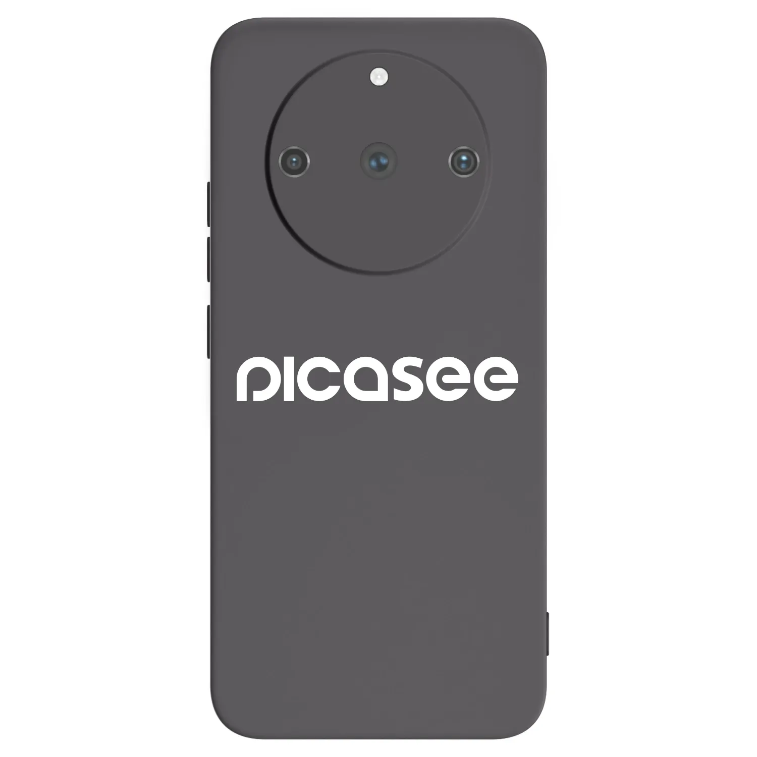 Picasee Realme 11 Pro+ Hülle - Schwarzes Silikon - Picasee - new logo - white