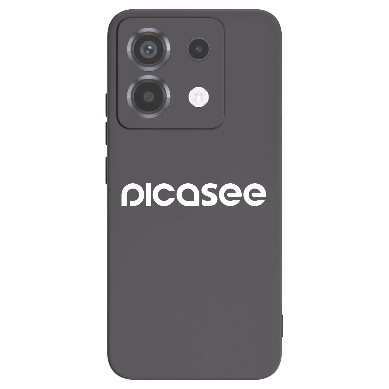 Picasee Xiaomi Poco X6 Hülle - Schwarzes Silikon - Picasee - new logo - white