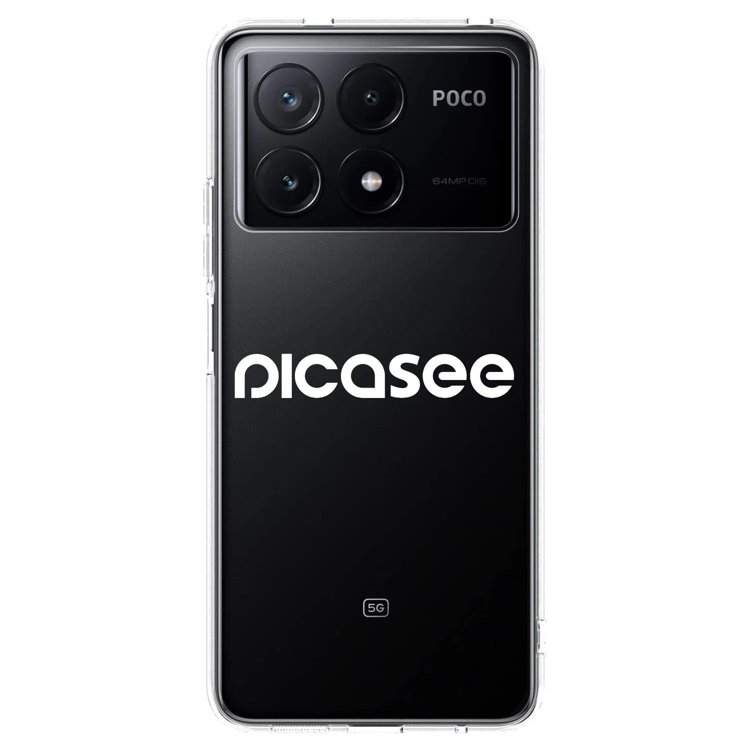 Picasee Xiaomi Poco X6 Pro Hülle - Transparentes Silikon - Picasee - new logo - white