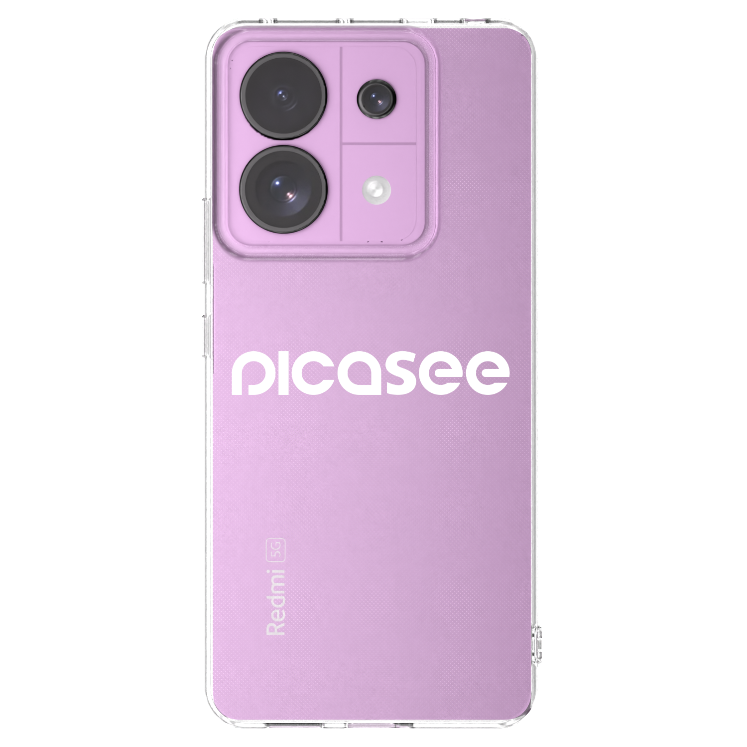 Picasee Xiaomi Redmi Note 13 Pro 5G Hülle - Transparentes Silikon - Picasee - new logo - white