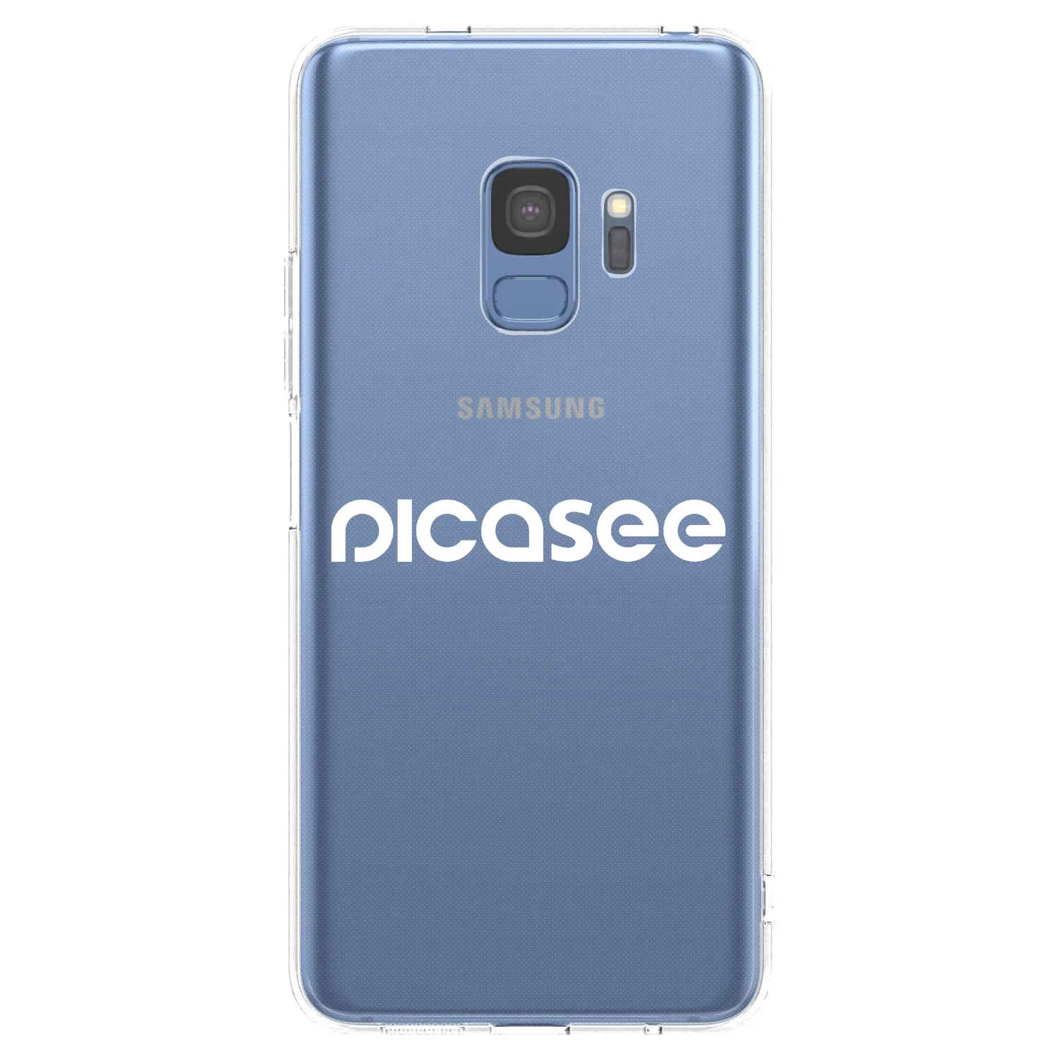 Picasee Samsung Galaxy S9 G960F Hülle - Transparentes Silikon - Picasee - new logo - white