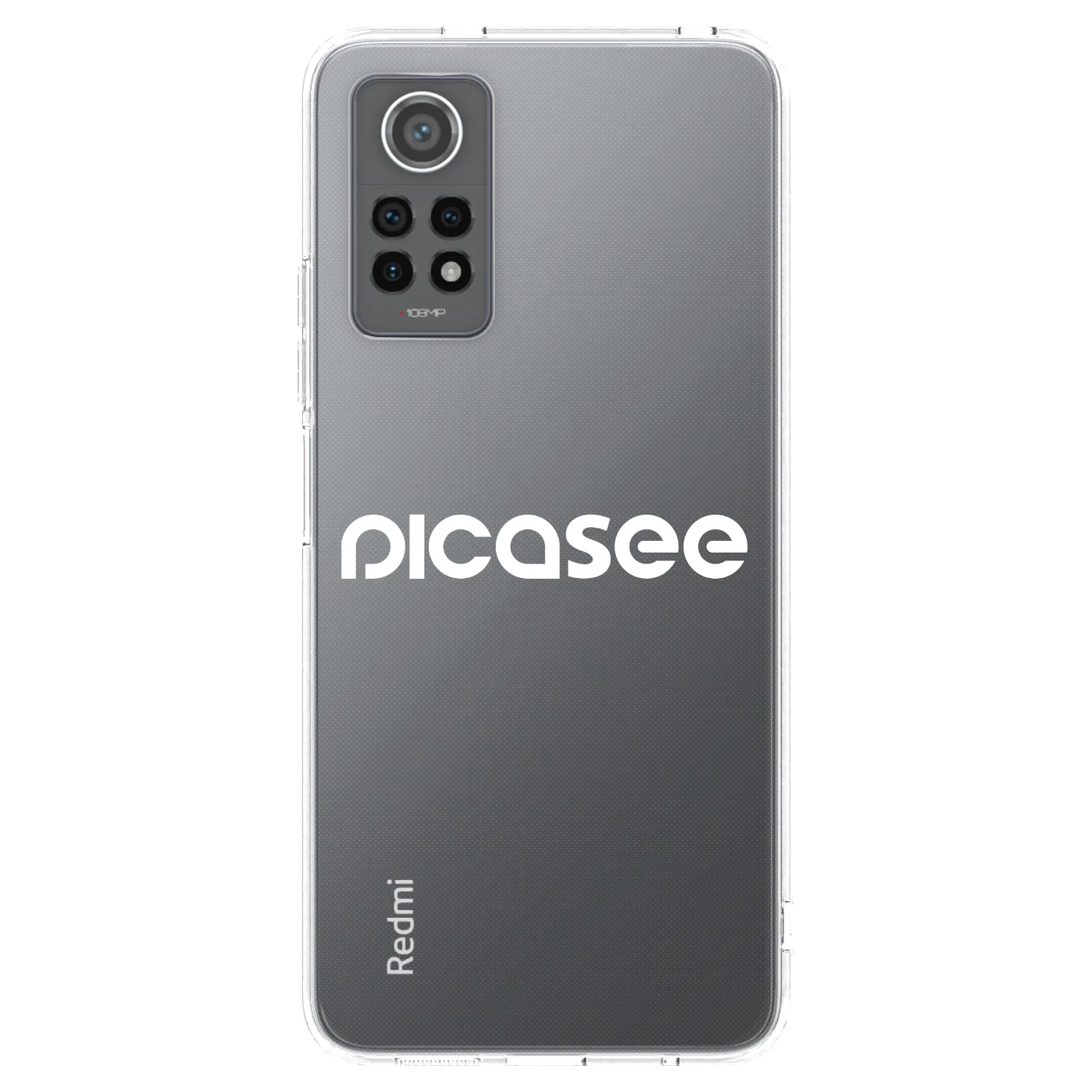 Picasee Xiaomi Redmi Note 12 Pro 4G Hülle - Transparentes Silikon - Picasee - new logo - white