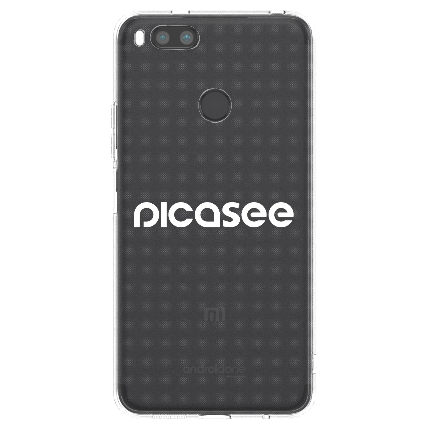 Picasee Xiaomi Mi A1 Global Hülle - Transparentes Silikon - Picasee - new logo - white