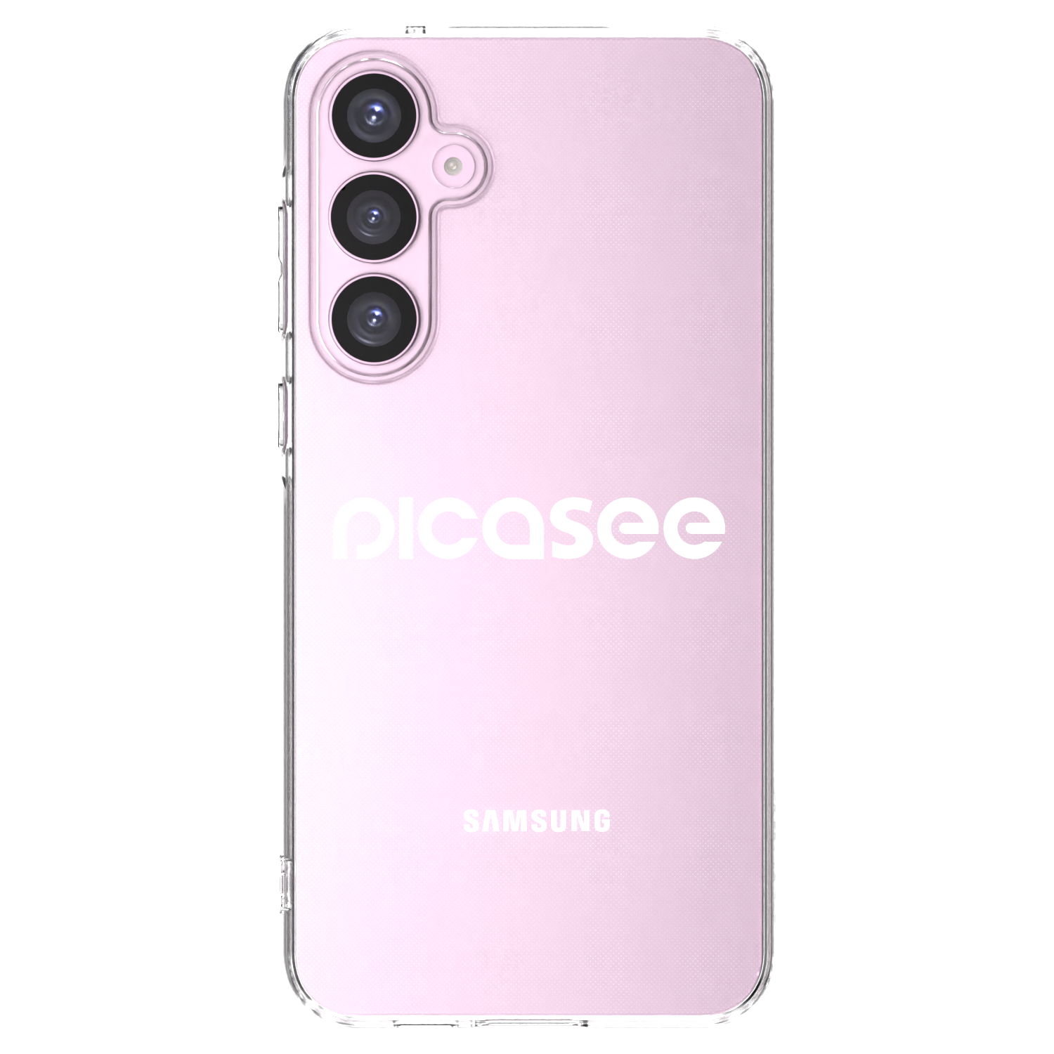 Picasee Samsung Galaxy A55 5G A556B Hülle - Transparentes Silikon - Picasee - new logo - white