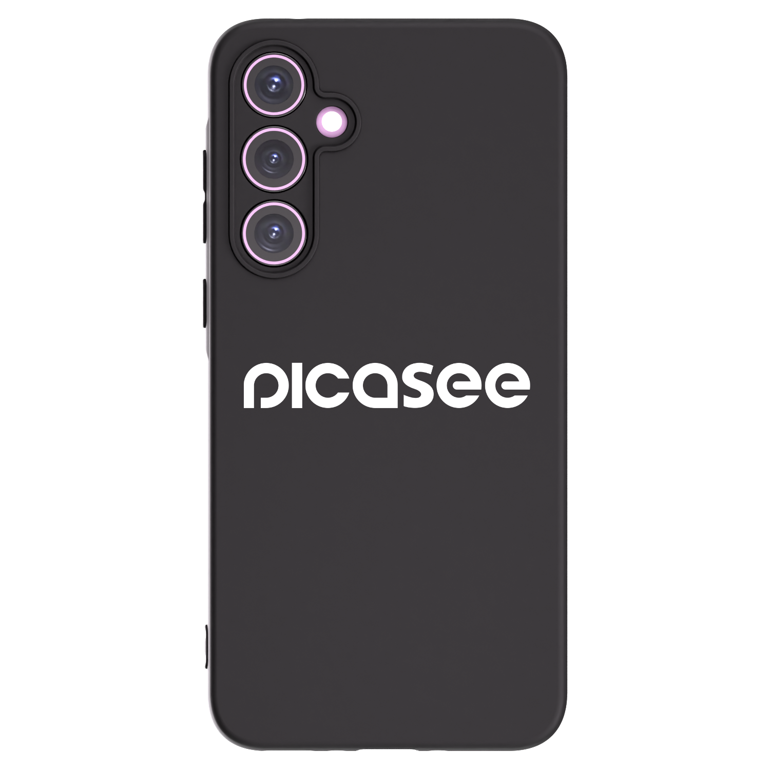 Picasee Samsung Galaxy A35 5G A356B Hülle - Schwarzes Silikon - Picasee - new logo - white