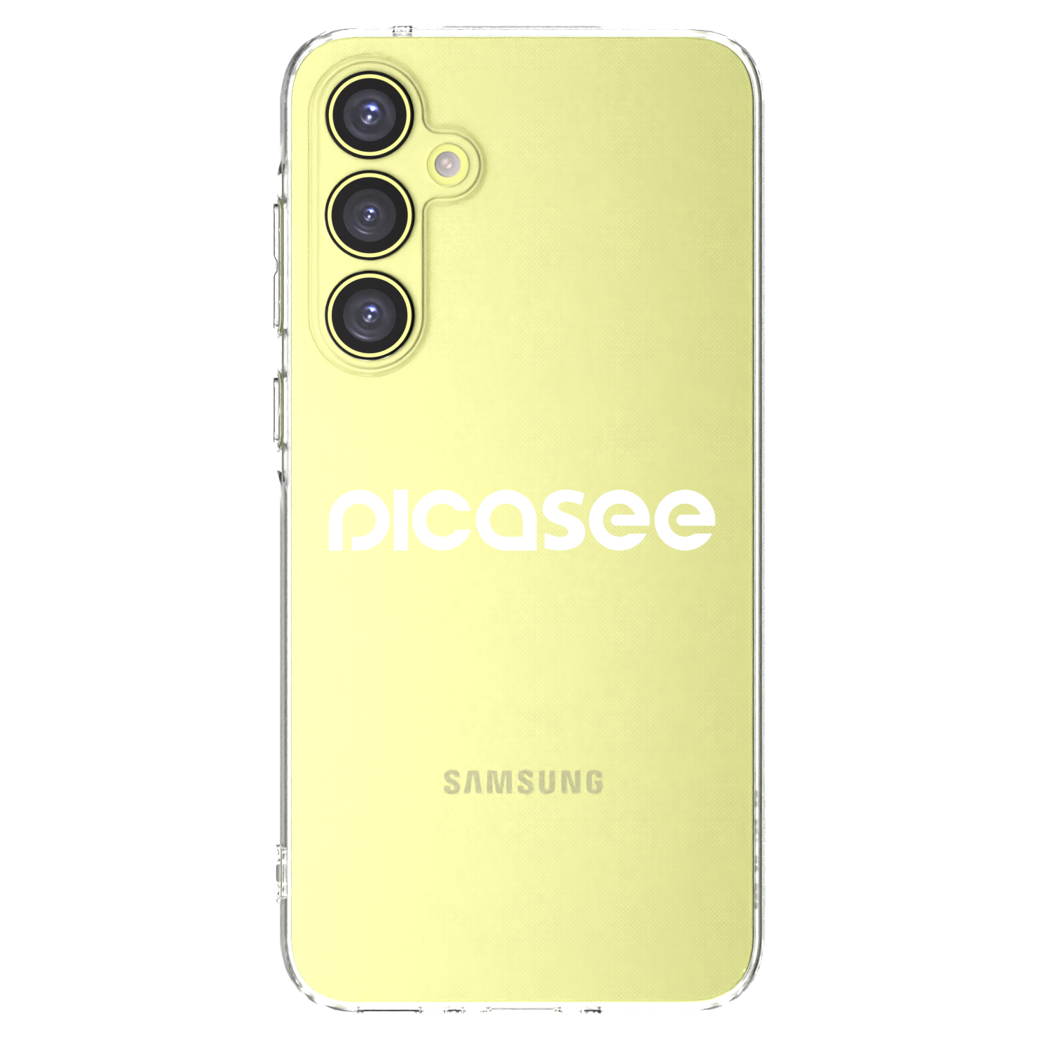 Picasee Samsung Galaxy A35 5G A356B Hülle - Transparentes Silikon - Picasee - new logo - white