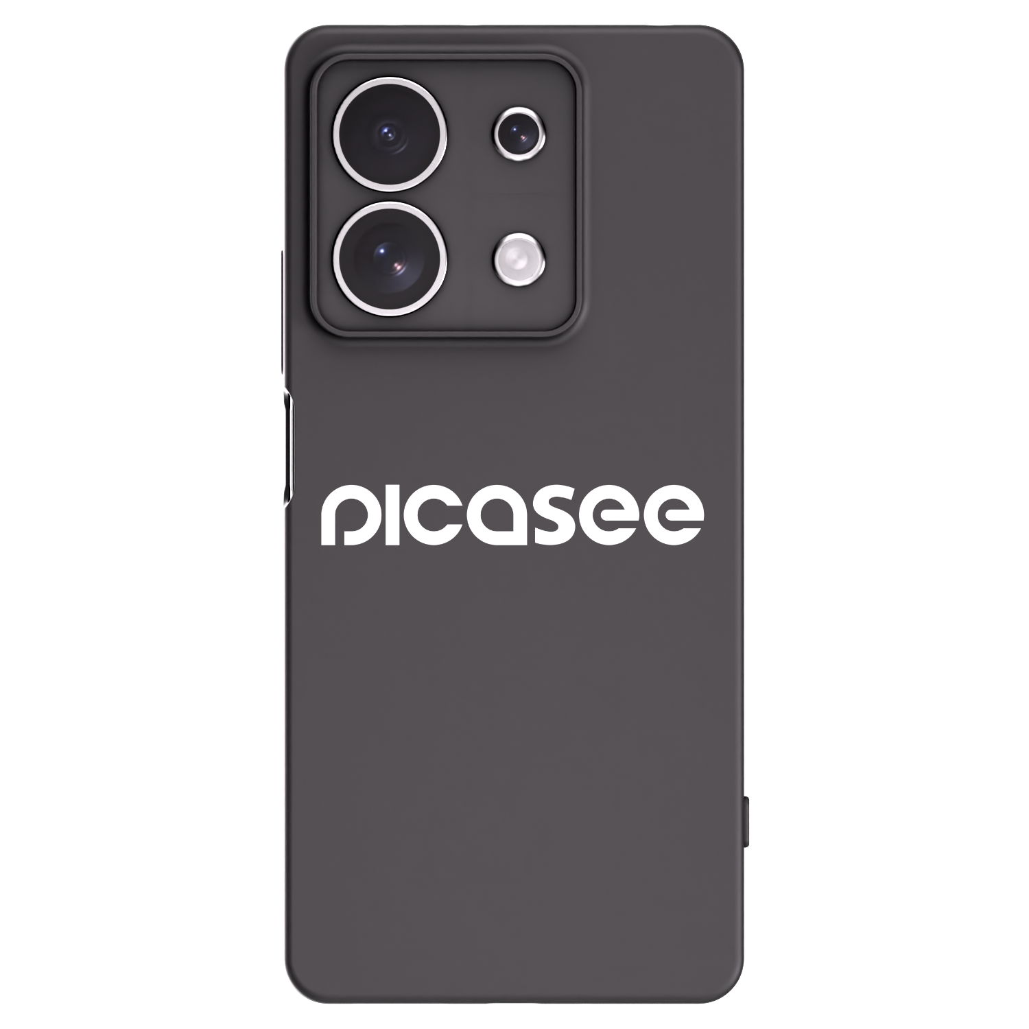 Picasee Xiaomi Redmi Note 13 4G Hülle - Schwarzes Silikon - Picasee - new logo - white