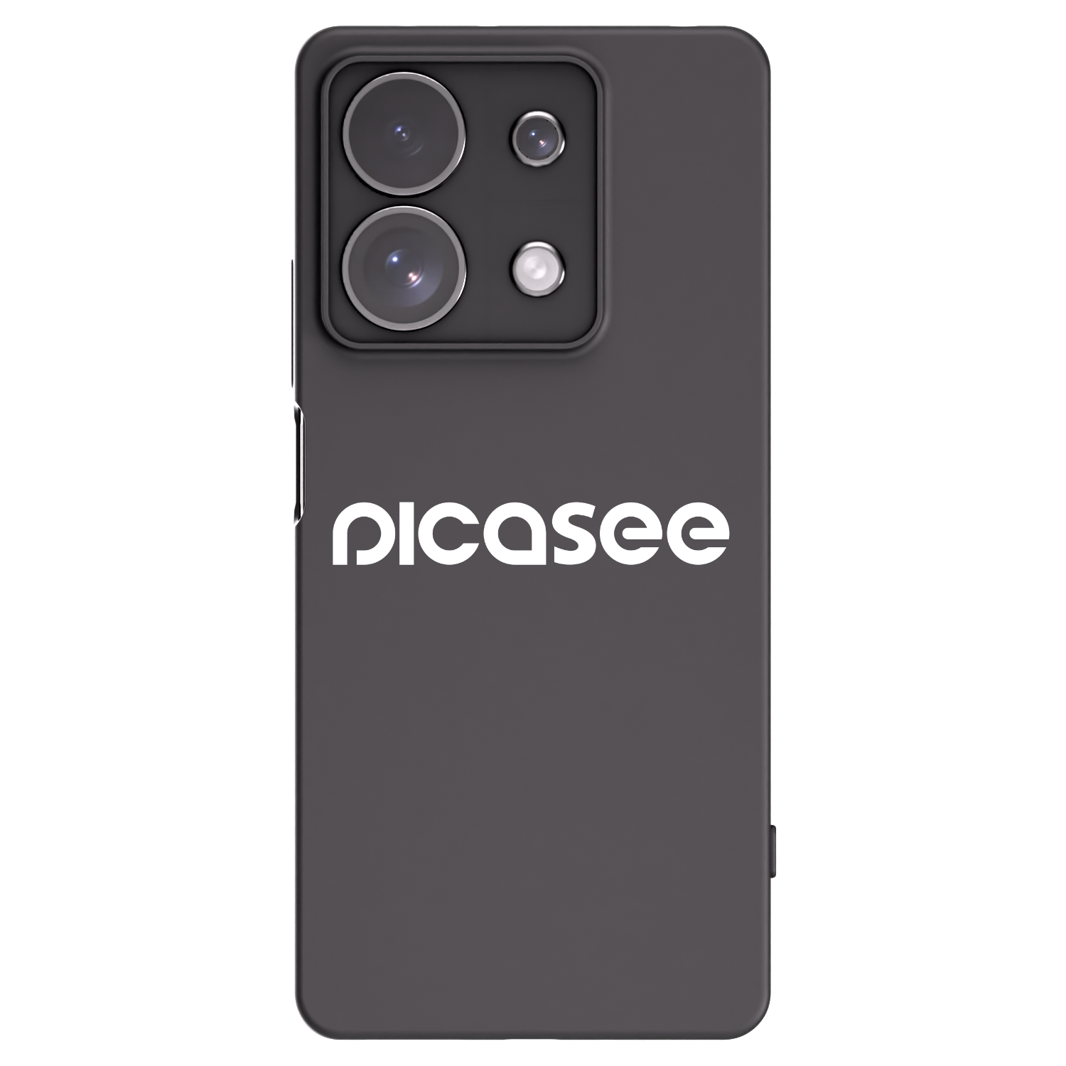 Picasee Xiaomi Redmi Note 13 Pro 4G Hülle - Schwarzes Silikon - Picasee - new logo - white