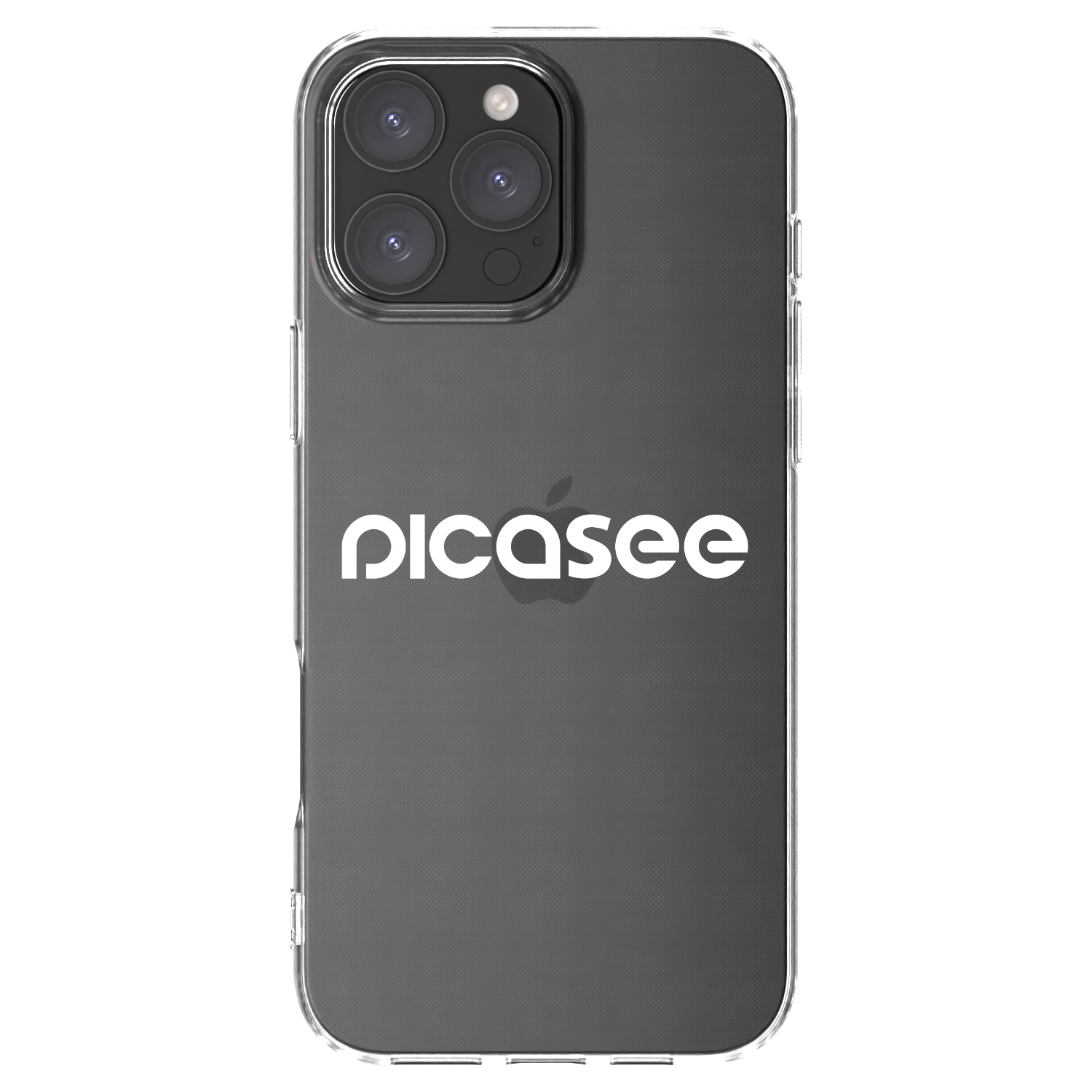 Picasee Apple iPhone 16 Pro Max Hülle - Transparentes Silikon - Picasee - new logo - white