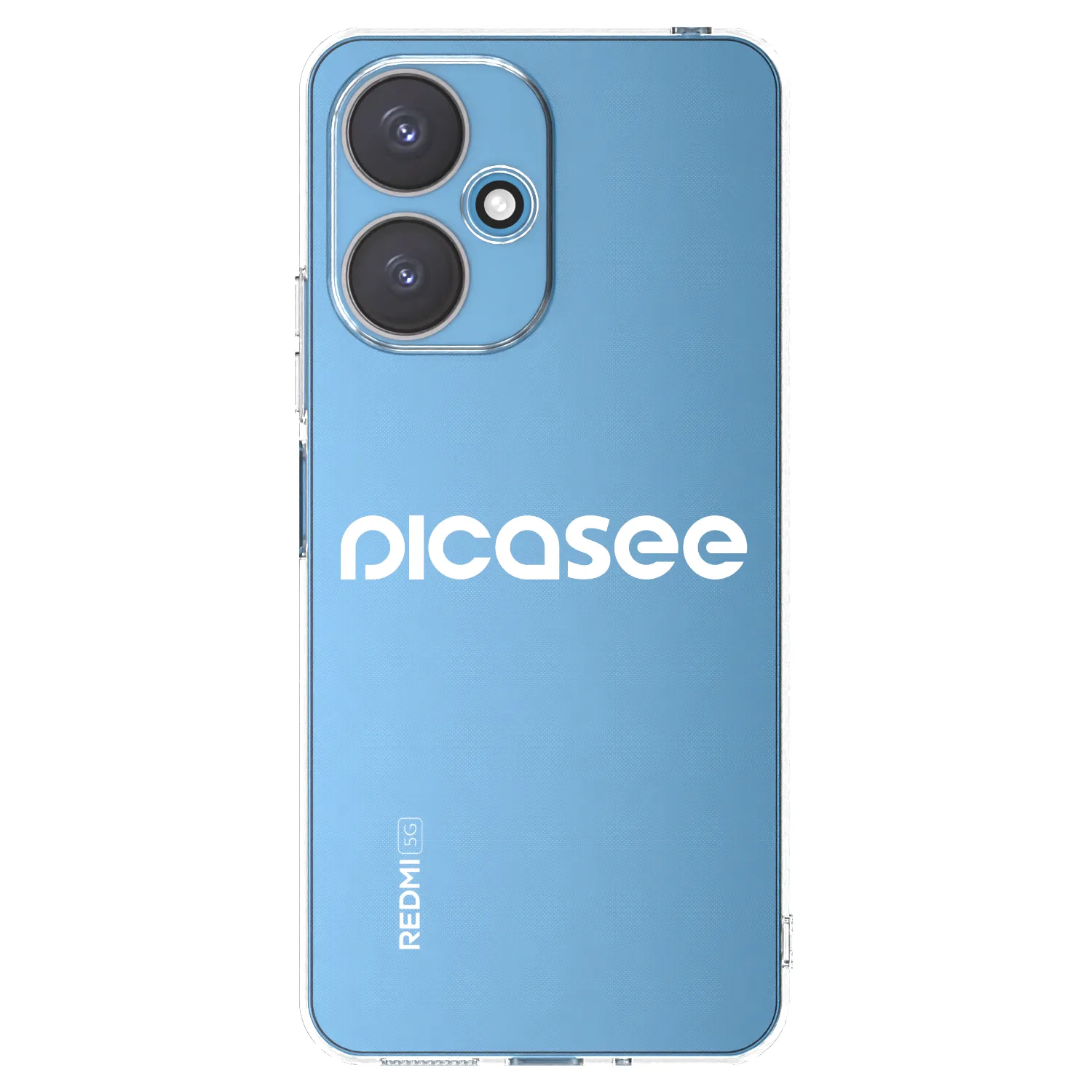 Picasee Xiaomi Redmi 13C 5G Hülle - Transparentes Silikon - Picasee - new logo - white