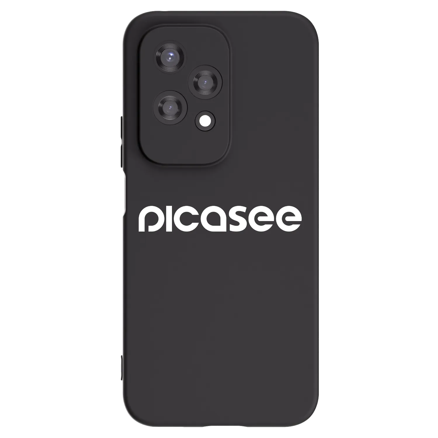 Picasee Honor 200 Lite Hülle - Schwarzes Silikon - Picasee - new logo - white