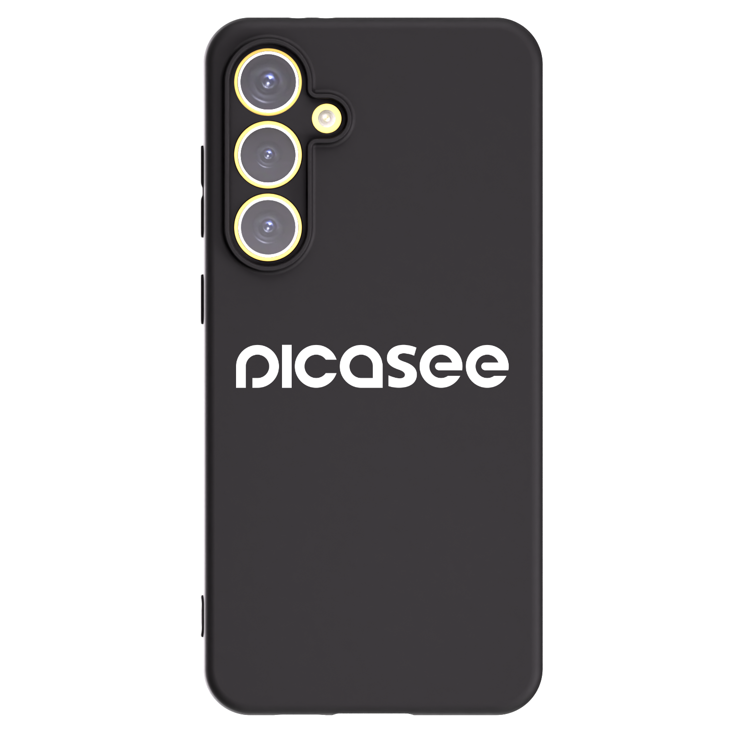 Picasee Samsung Galaxy S24 FE S721B Hülle - Schwarzes Silikon - Picasee - new logo - white