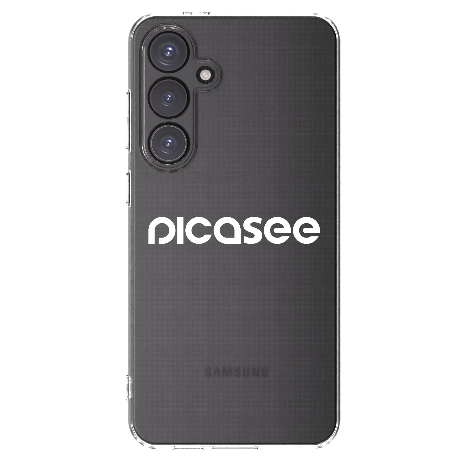 Picasee Samsung Galaxy S24 FE S721B Hülle - Transparentes Silikon - Picasee - new logo - white