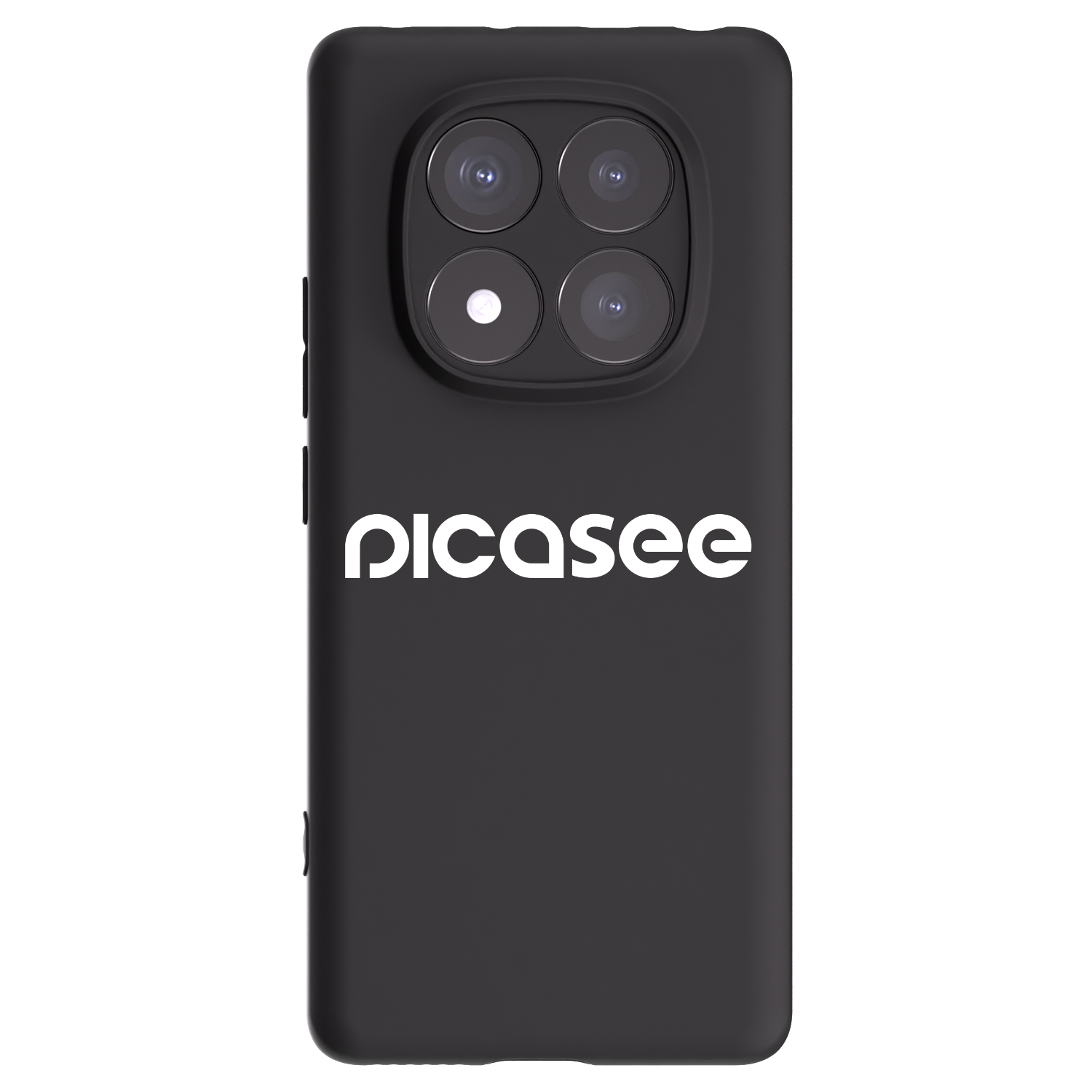Picasee Xiaomi Redmi Note 14 Pro 5G Hülle - Schwarzes Silikon - Picasee - new logo - white