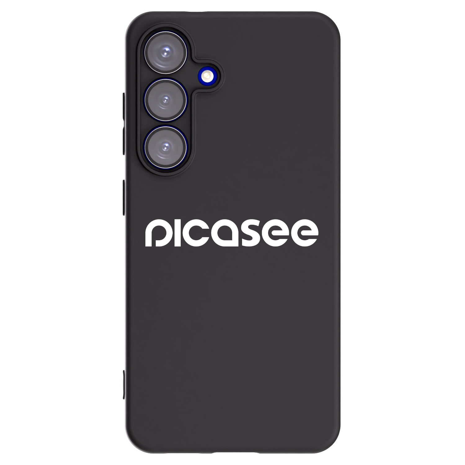 Picasee Samsung Galaxy S25 5G Hülle - Schwarzes Silikon - Picasee - new logo - white