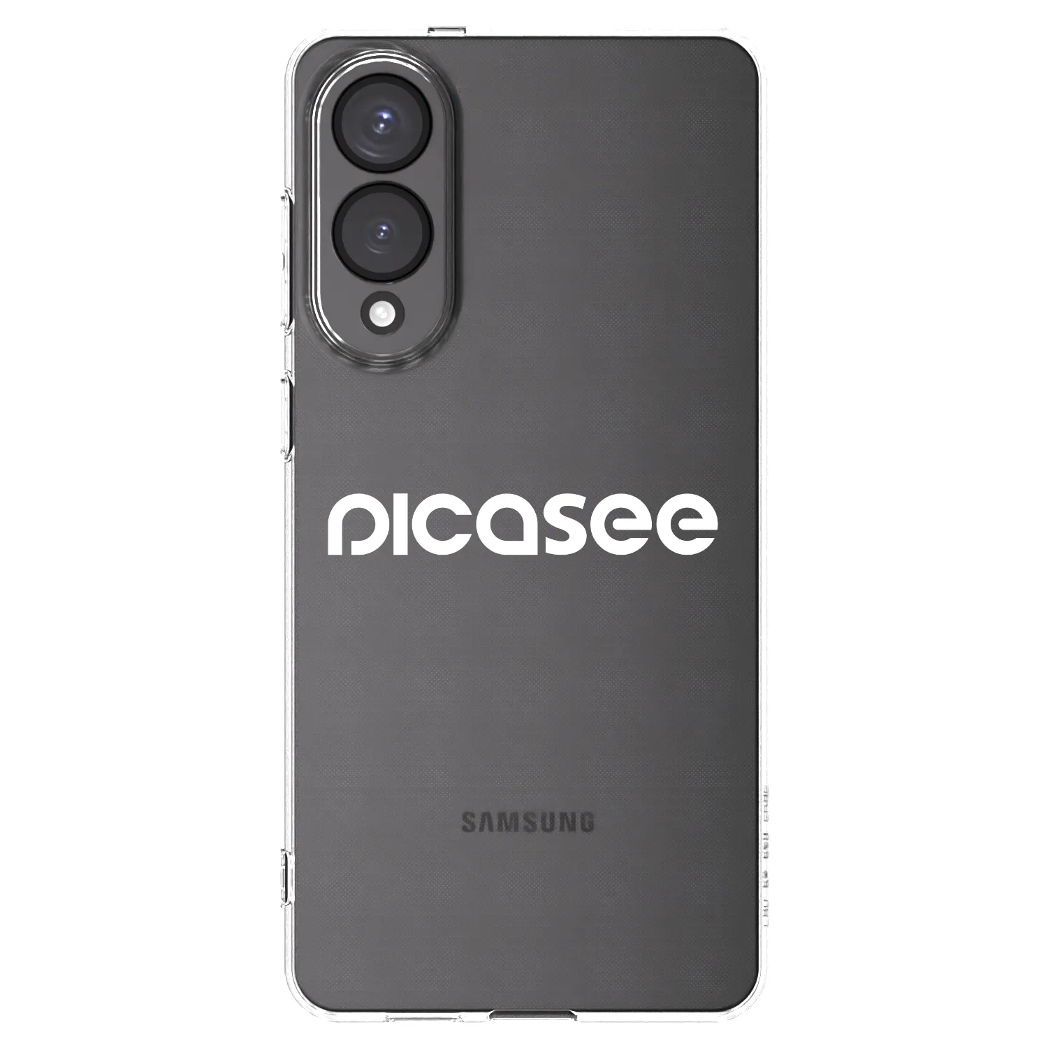 Picasee Samsung Galaxy S25 Edge 5G Hülle - Transparentes Silikon - Picasee - new logo - white