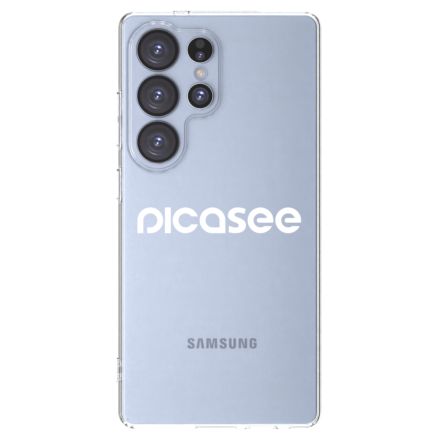 Picasee Samsung Galaxy S25 Ultra 5G Hülle - Transparentes Silikon - Picasee - new logo - white