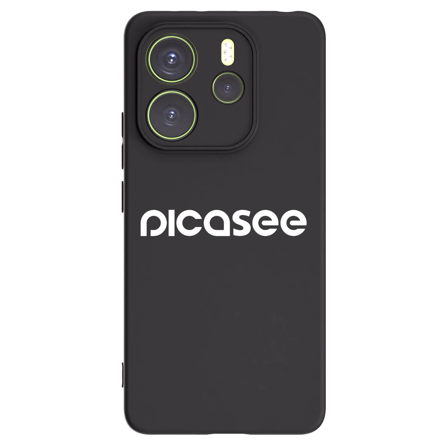 Picasee Xiaomi Redmi Note 14 4G Hülle - Schwarzes Silikon - Picasee - new logo - white