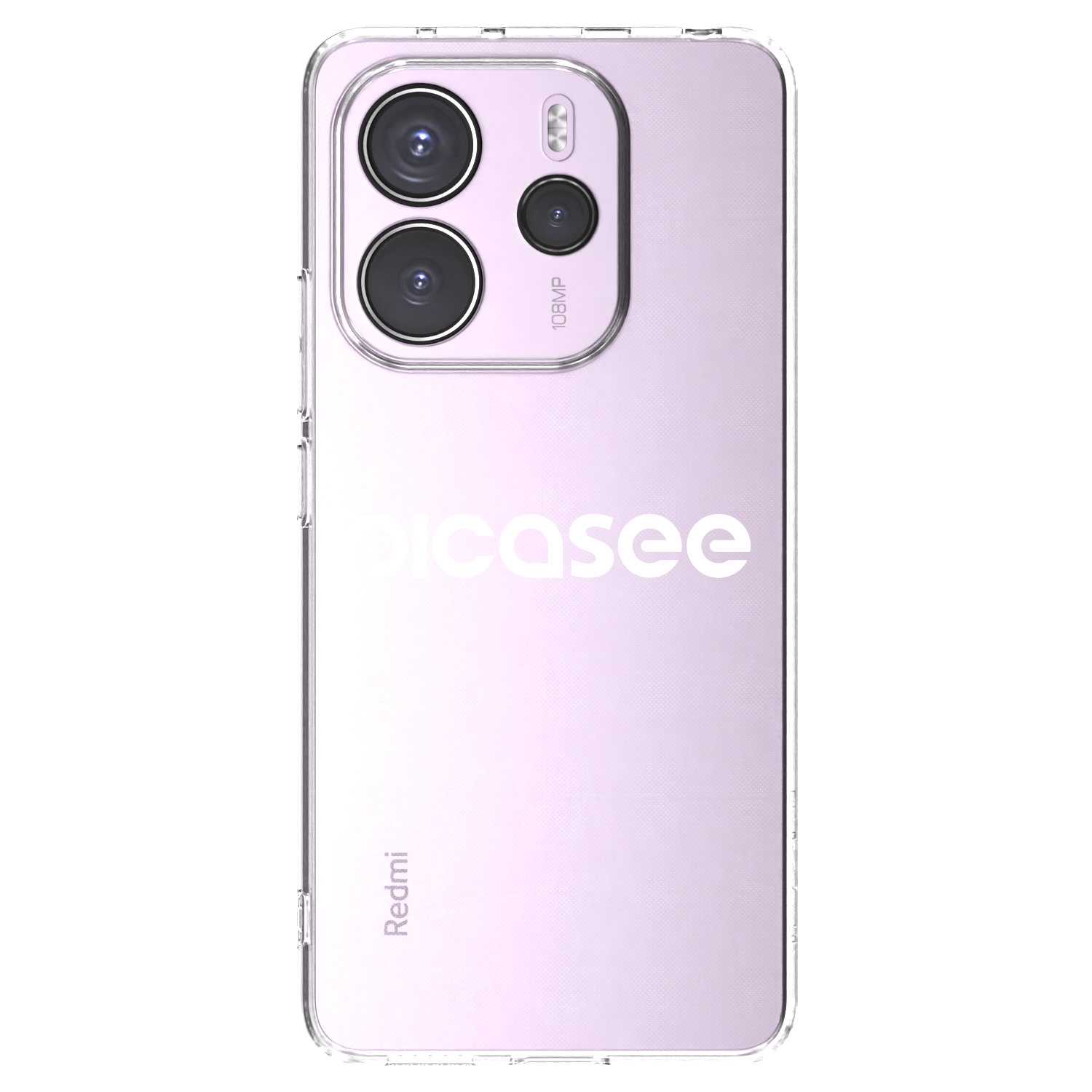 Picasee Xiaomi Redmi Note 14 4G Hülle - Transparentes Silikon - Picasee - new logo - white