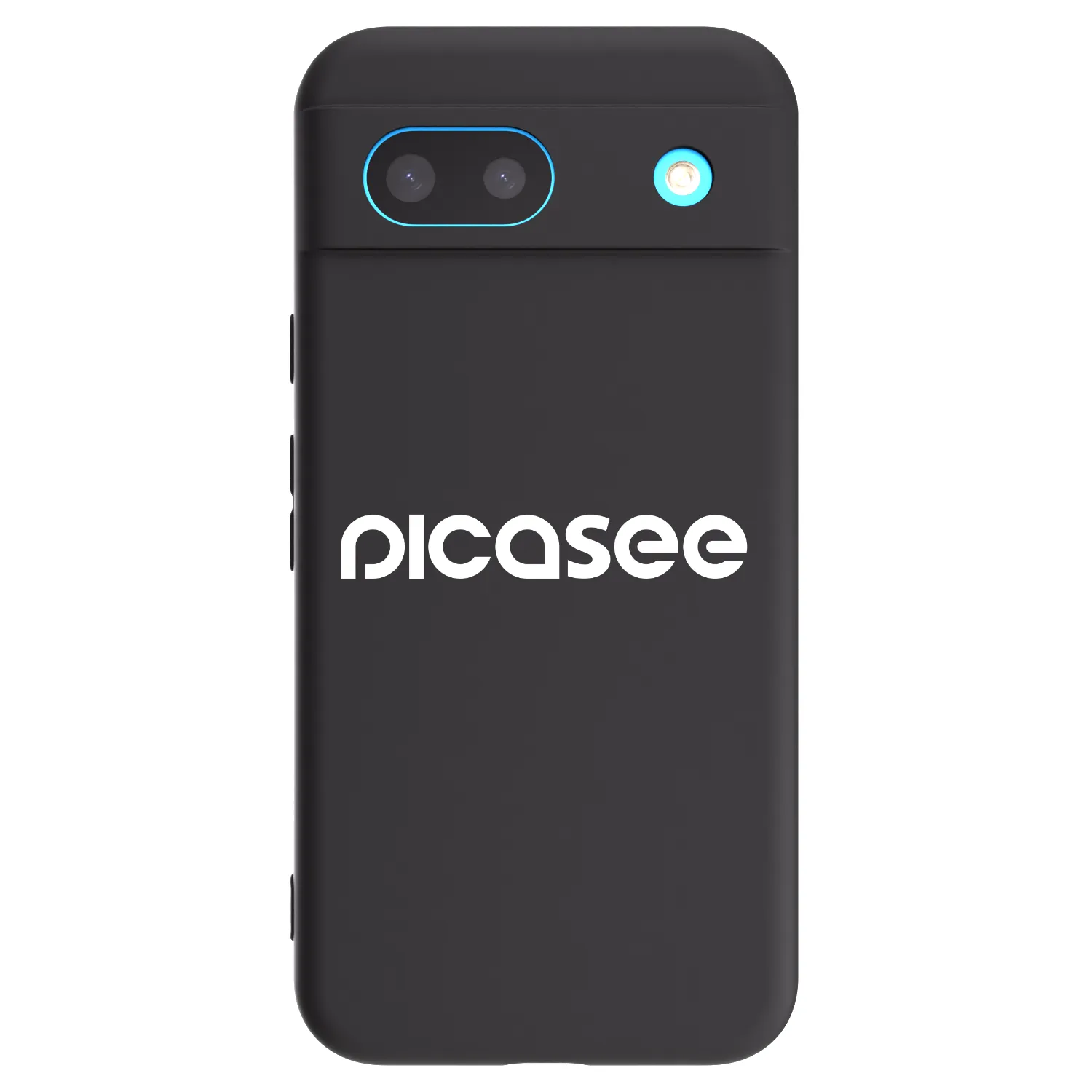 Picasee Google Pixel 8a Hülle - Schwarzes Silikon - Picasee - new logo - white