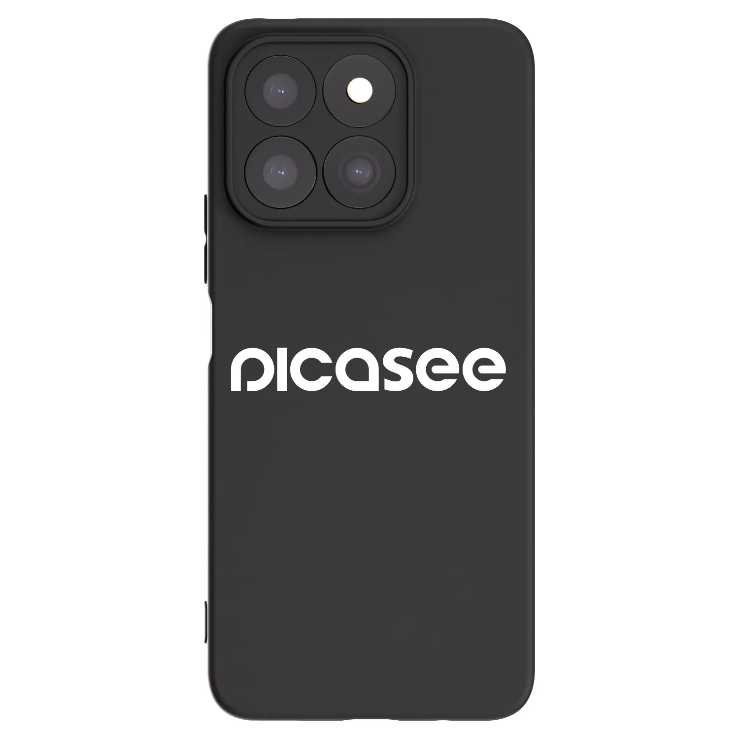 Picasee Honor X8c Hülle - Schwarzes Silikon - Picasee - new logo - white