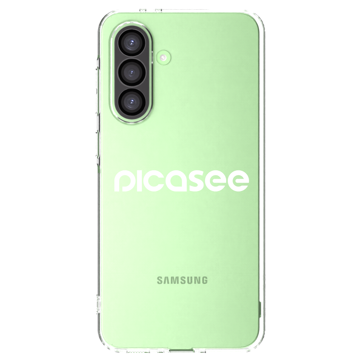 Picasee Samsung Galaxy A26 5G A266B Hülle - Transparentes Silikon - Picasee - new logo - white