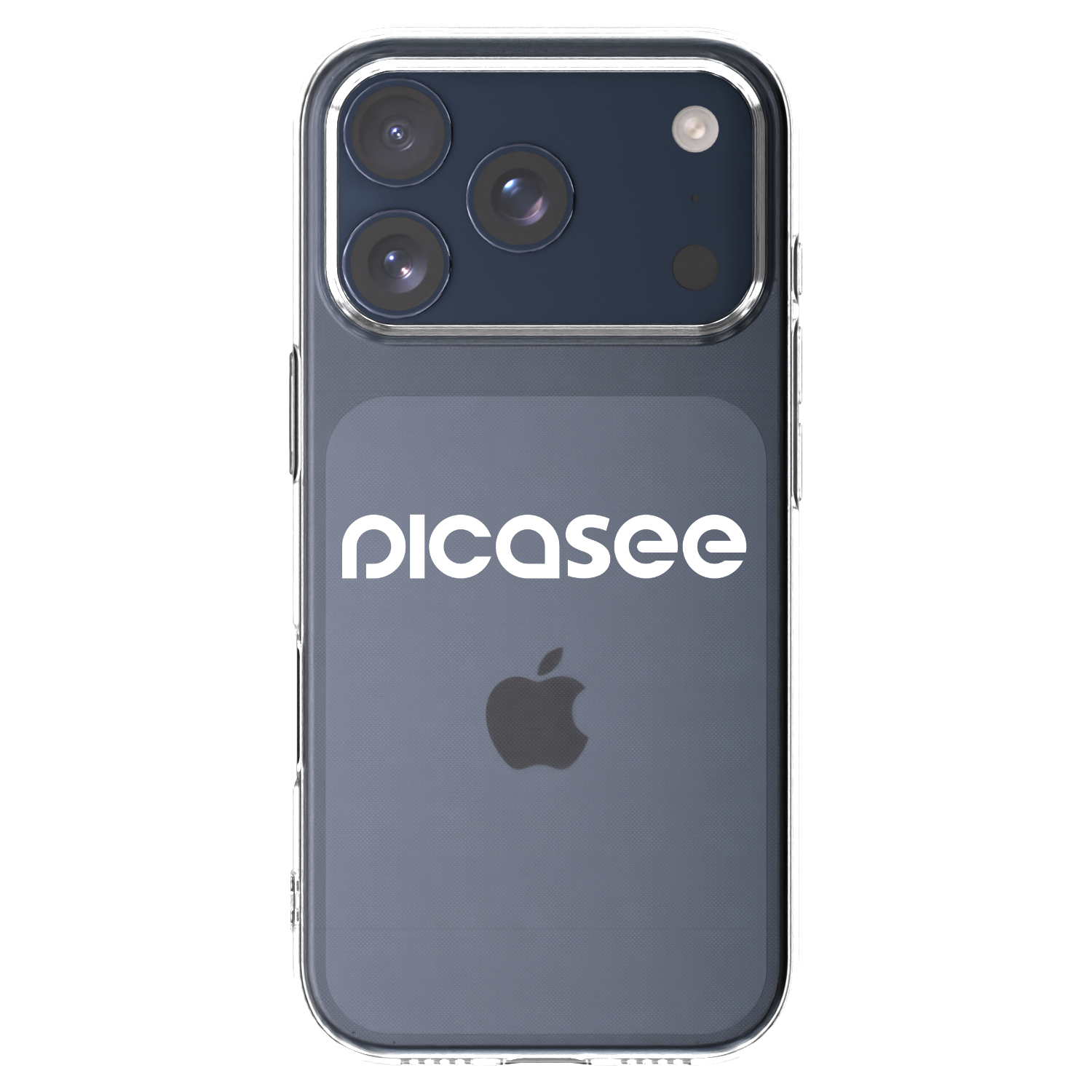 Picasee Apple iPhone 17 Pro Hülle - Transparentes Silikon - Picasee - new logo - white