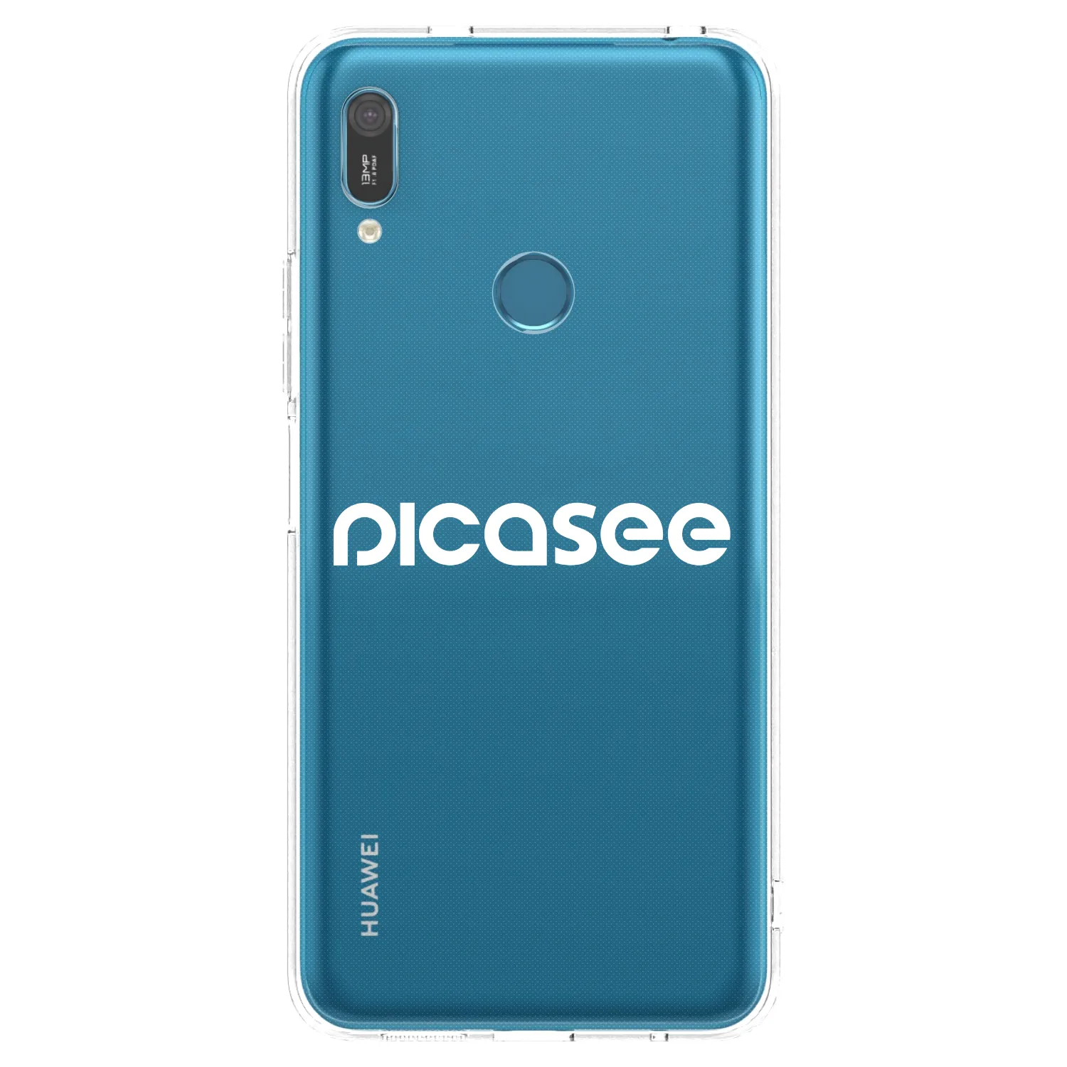 Picasee Huawei Y6 2019 Hülle - Transparentes Silikon - Picasee - new logo - white