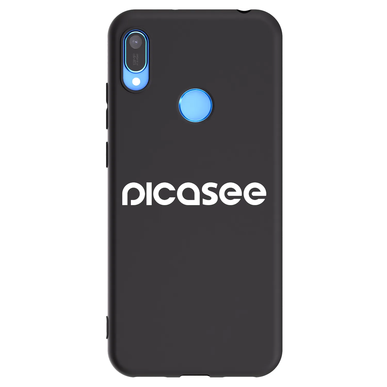 Picasee Huawei Y6 2019 Hülle - Schwarzes Silikon - Picasee - new logo - white
