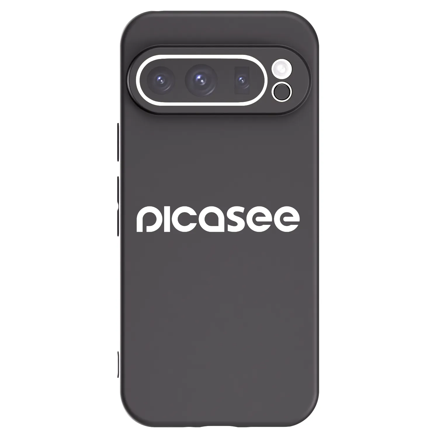 Picasee Google Pixel 9 Pro XL Hülle - Schwarzes Silikon - Picasee - new logo - white