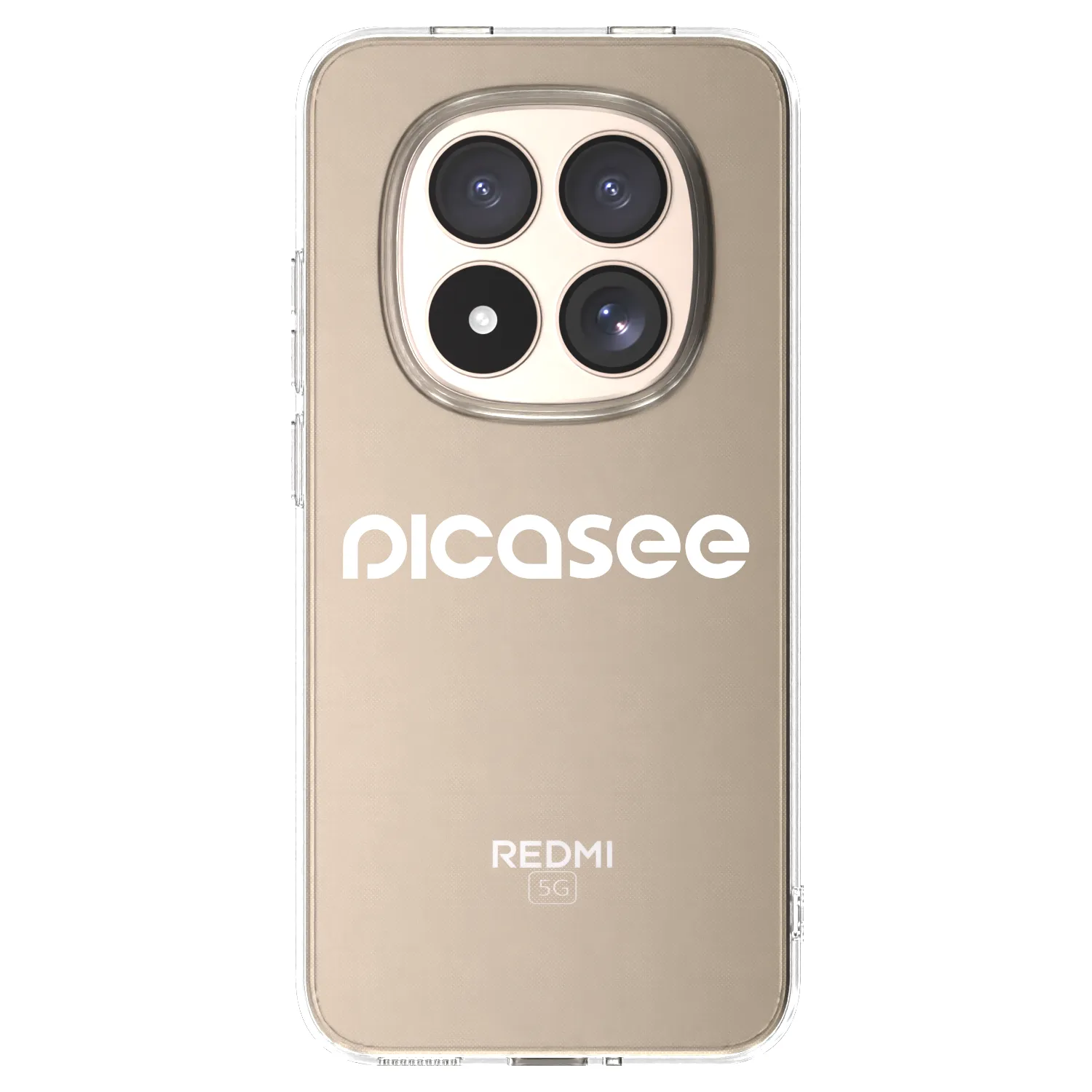Picasee Xiaomi Redmi Note 15 Pro 4G Hülle - Transparentes Silikon - Picasee - new logo - white