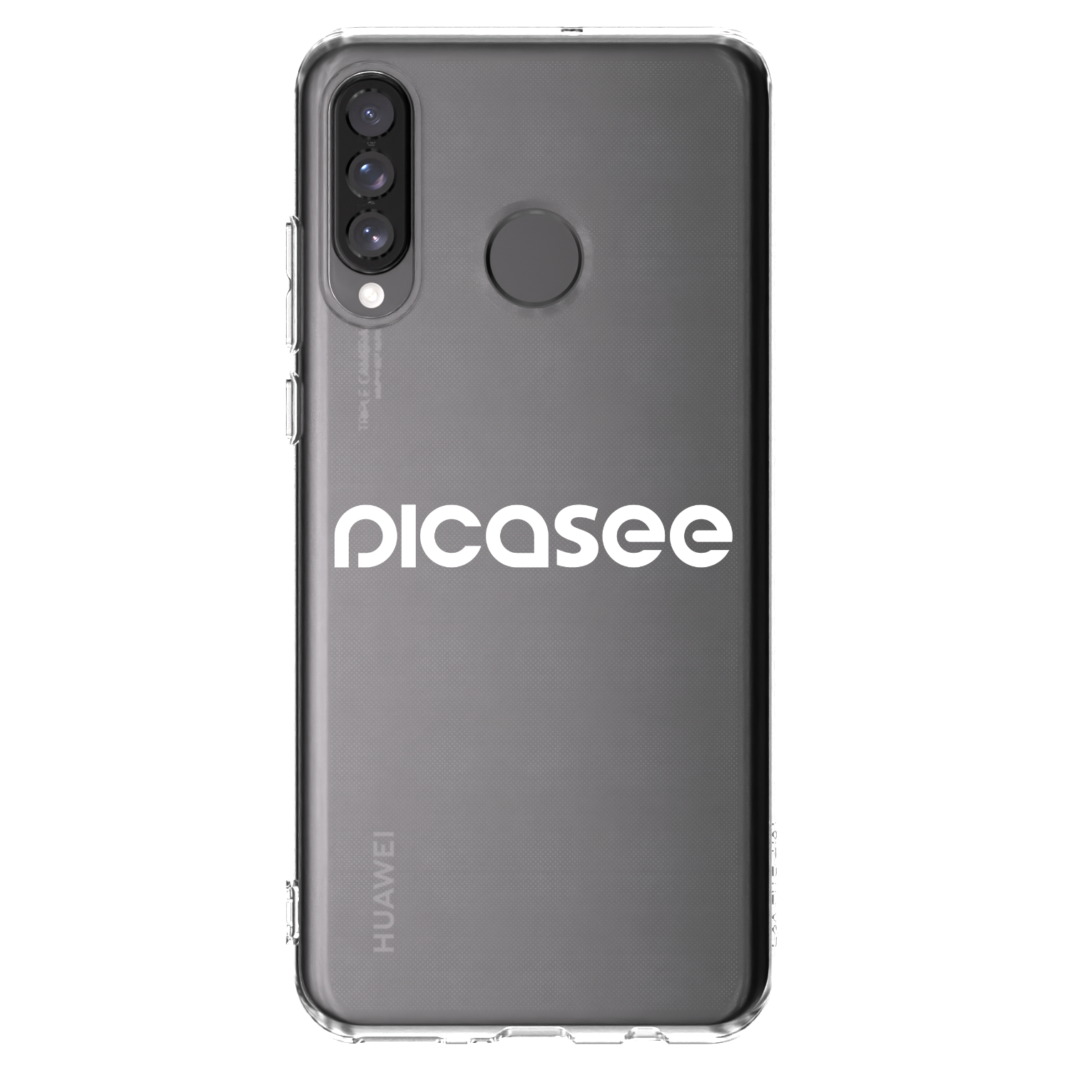 Picasee Huawei P30 Lite Hülle - Transparentes Silikon - Picasee - new logo - white