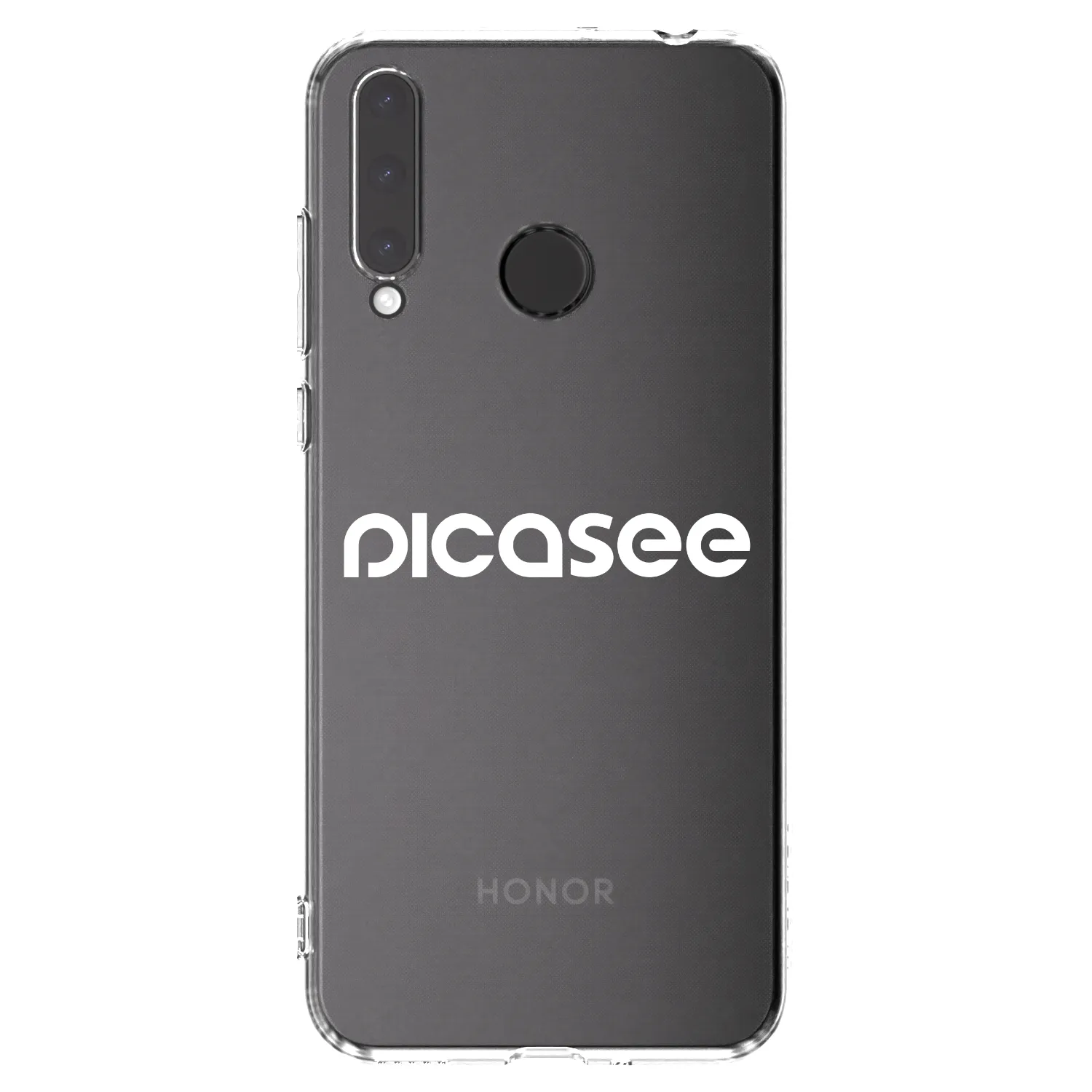 Picasee Honor 20 Lite Hülle - Transparentes Silikon - Picasee - new logo - white