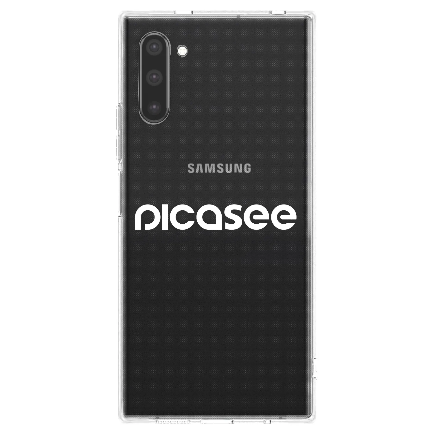 Picasee Samsung Galaxy Note 10 N970F Hülle - Transparentes Silikon - Picasee - new logo - white