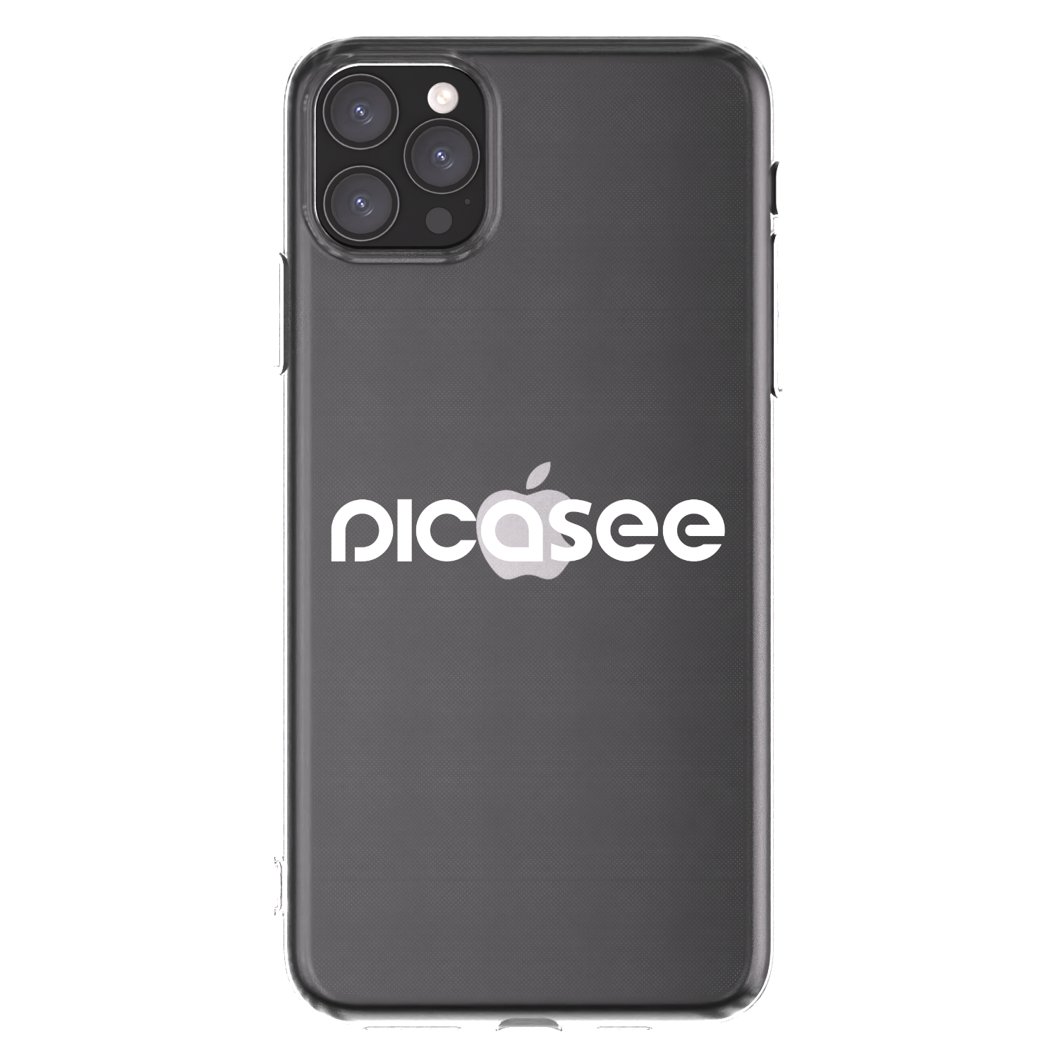 Picasee Apple iPhone 11 Pro Max Hülle - Transparentes Silikon - Picasee - new logo - white