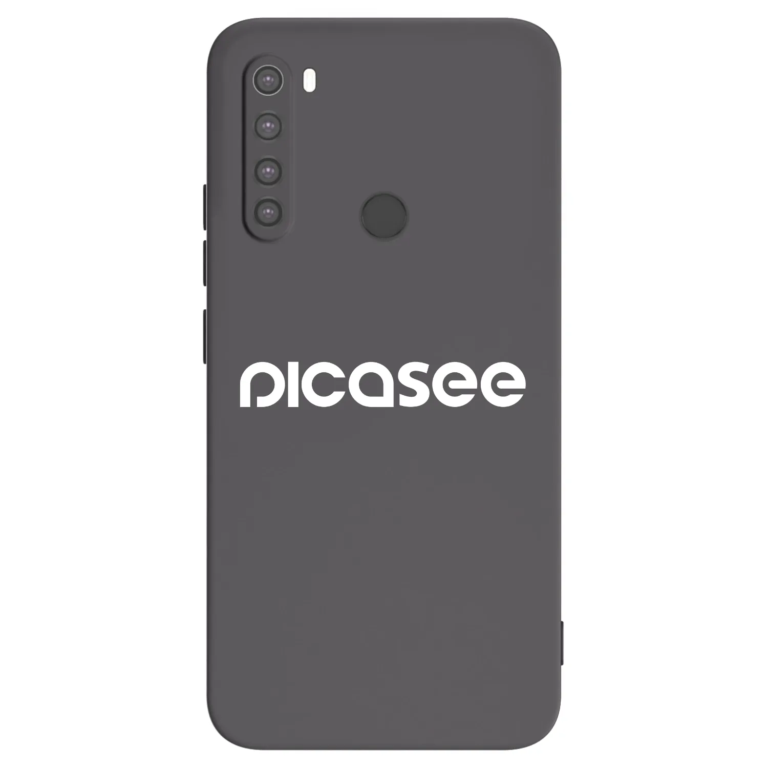 Picasee Xiaomi Redmi Note 8 Hülle - Schwarzes Silikon - Picasee - new logo - white