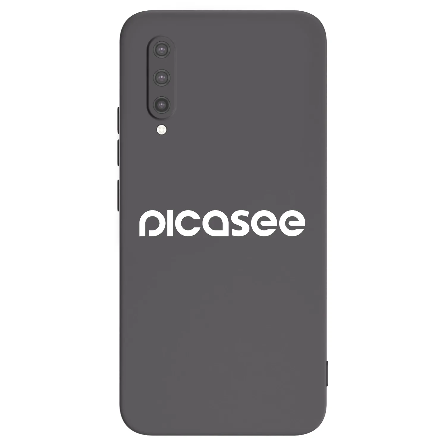 Picasee Xiaomi Mi 9 Lite Hülle - Schwarzes Silikon - Picasee - new logo - white