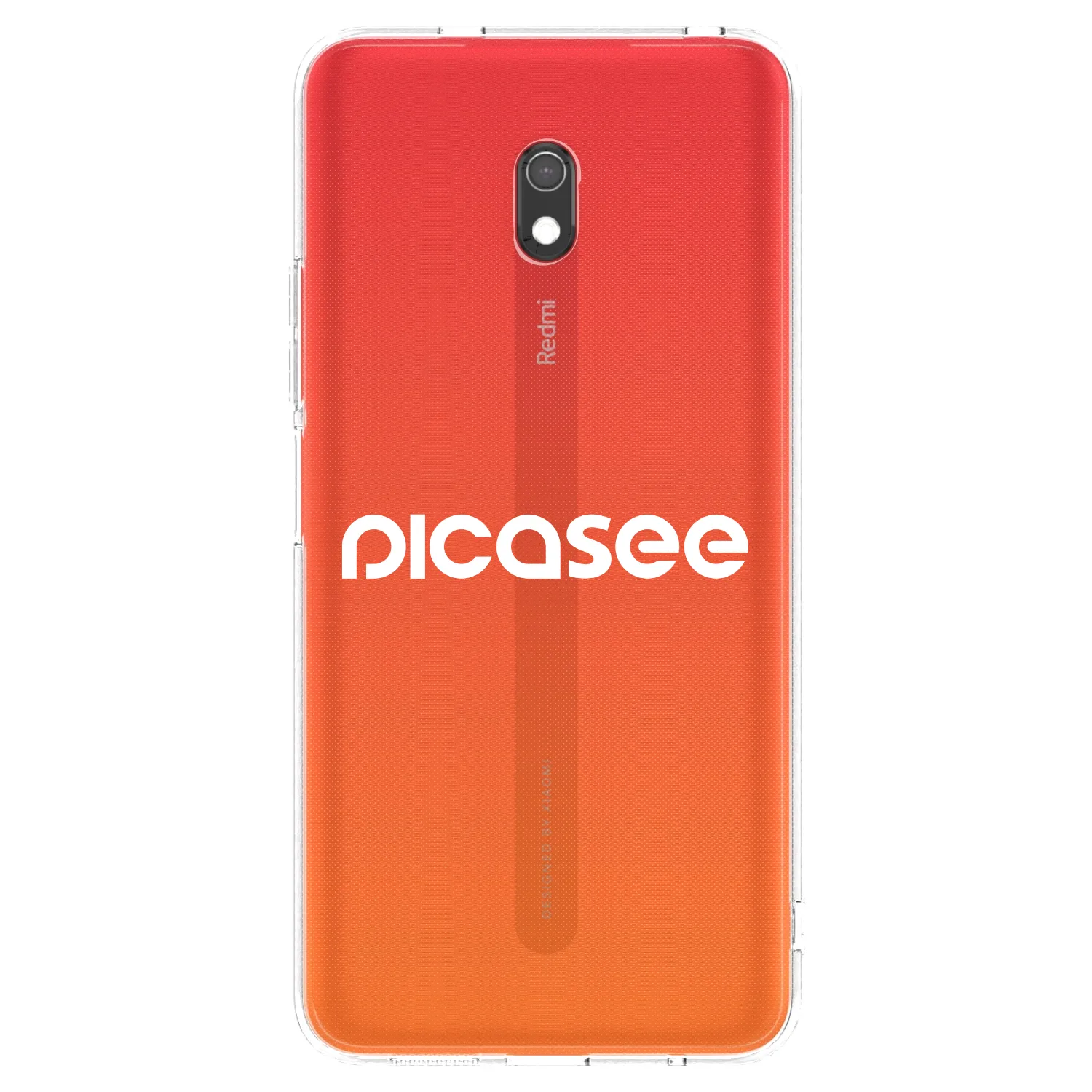 Picasee Xiaomi Redmi 8A Hülle - Transparentes Silikon - Picasee - new logo - white