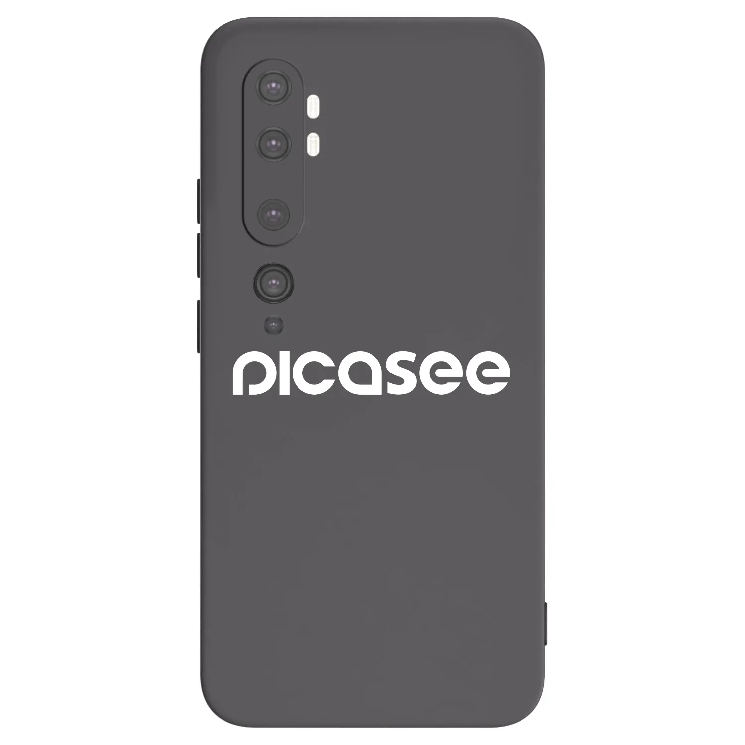 Picasee Xiaomi Mi Note 10 (Pro) Hülle - Schwarzes Silikon - Picasee - new logo - white