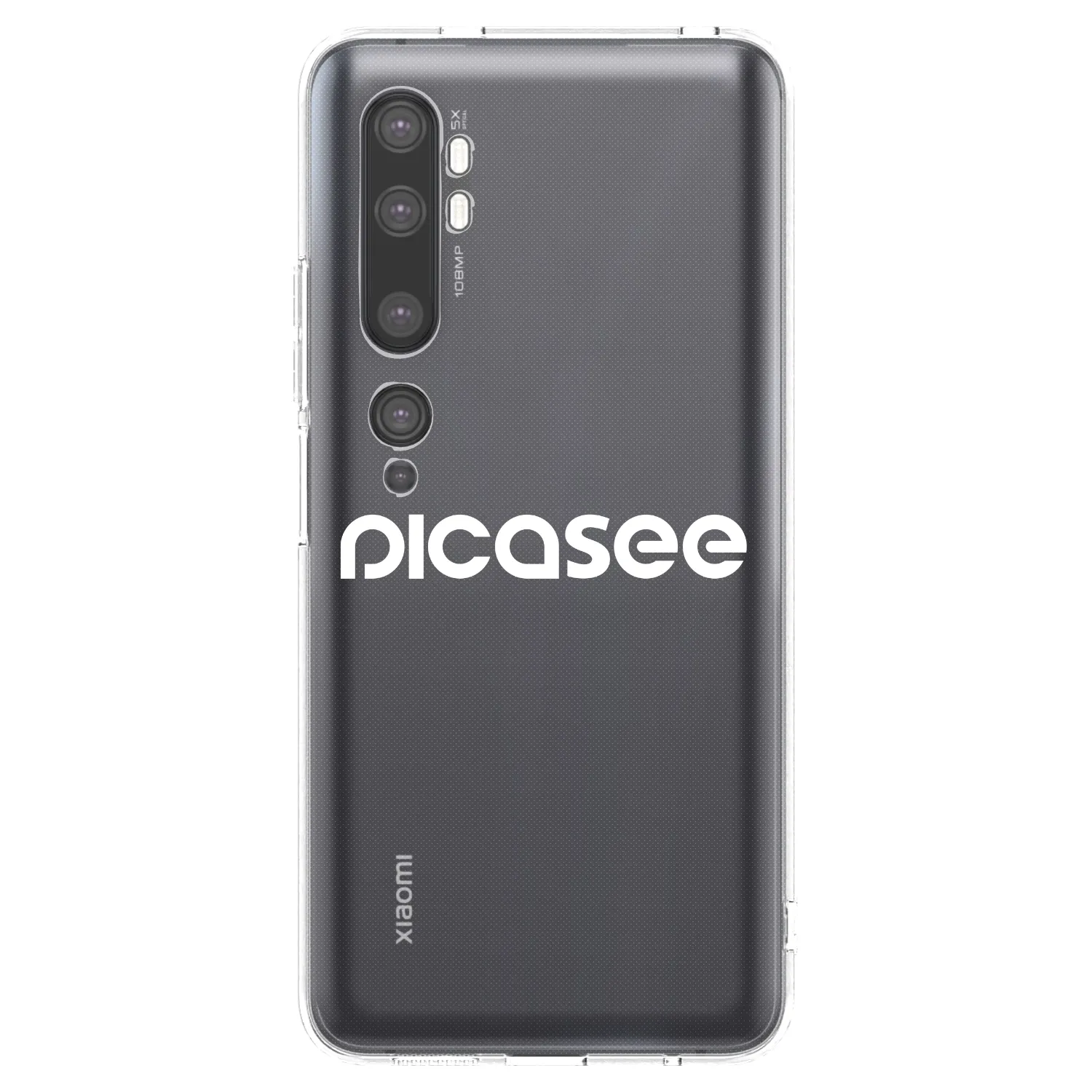 Picasee Xiaomi Mi Note 10 (Pro) Hülle - Transparentes Silikon - Picasee - new logo - white
