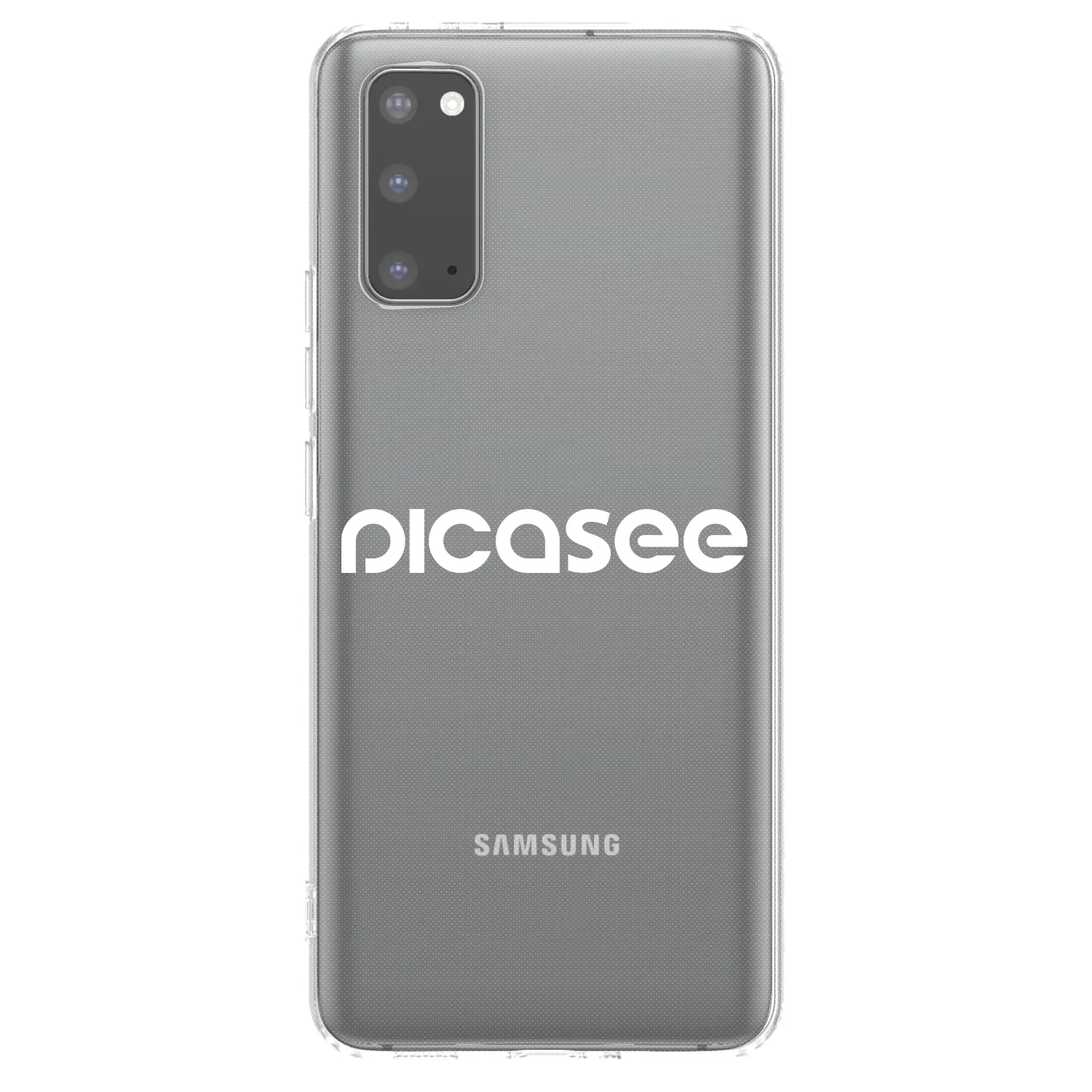 Picasee Samsung Galaxy S20 G980F Hülle - Transparentes Silikon - Picasee - new logo - white