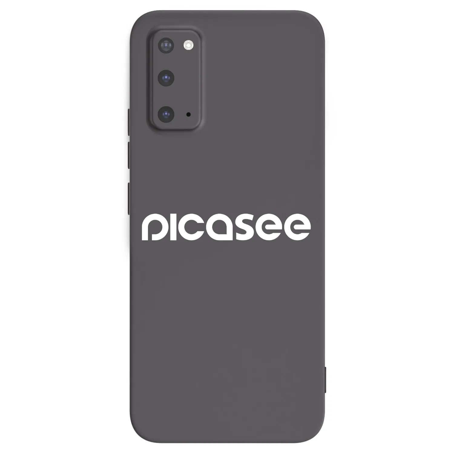 Picasee Samsung Galaxy S20 G980F Hülle - Schwarzes Silikon - Picasee - new logo - white
