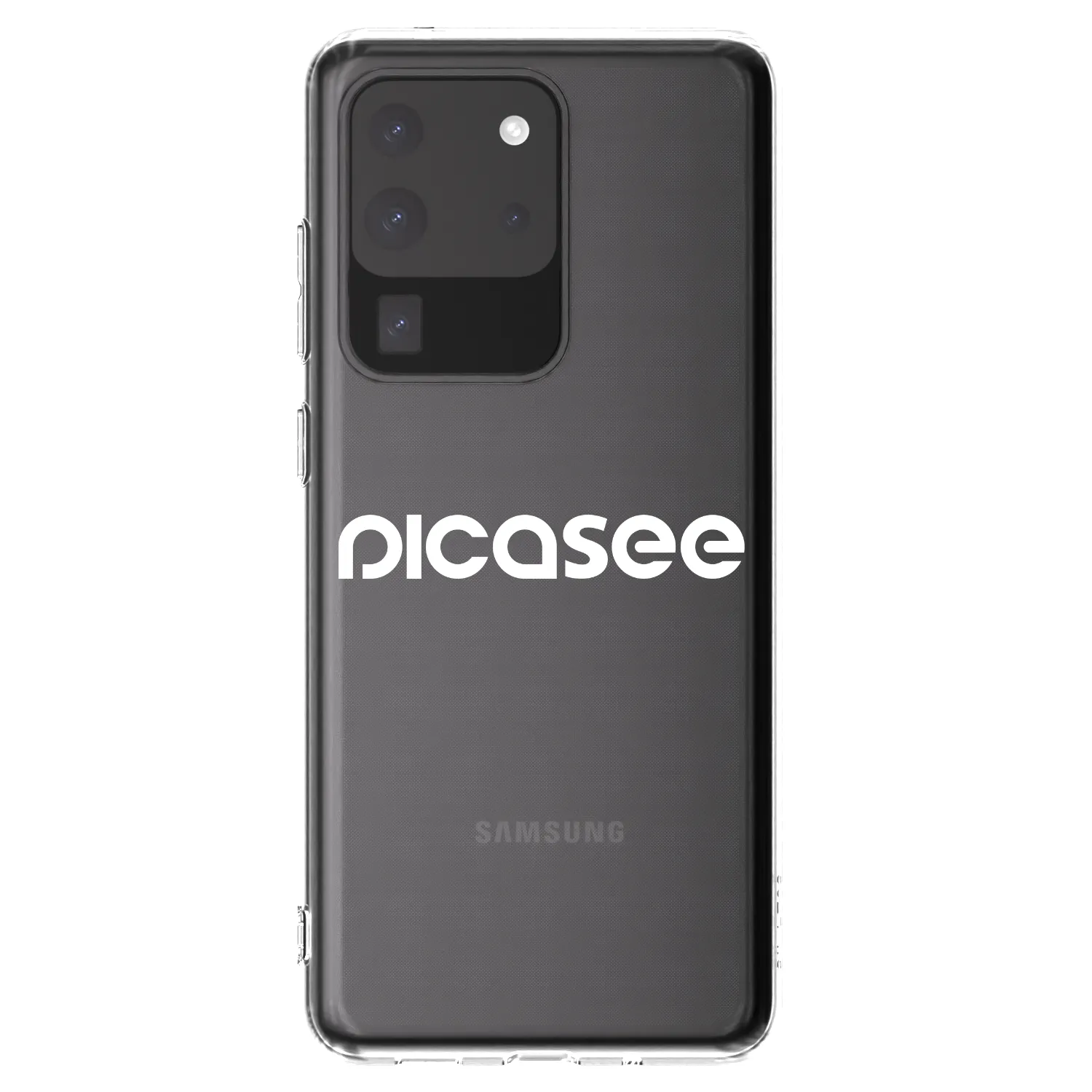 Picasee Samsung Galaxy S20 Ultra 5G G988F Hülle - Transparentes Silikon - Picasee - new logo - white
