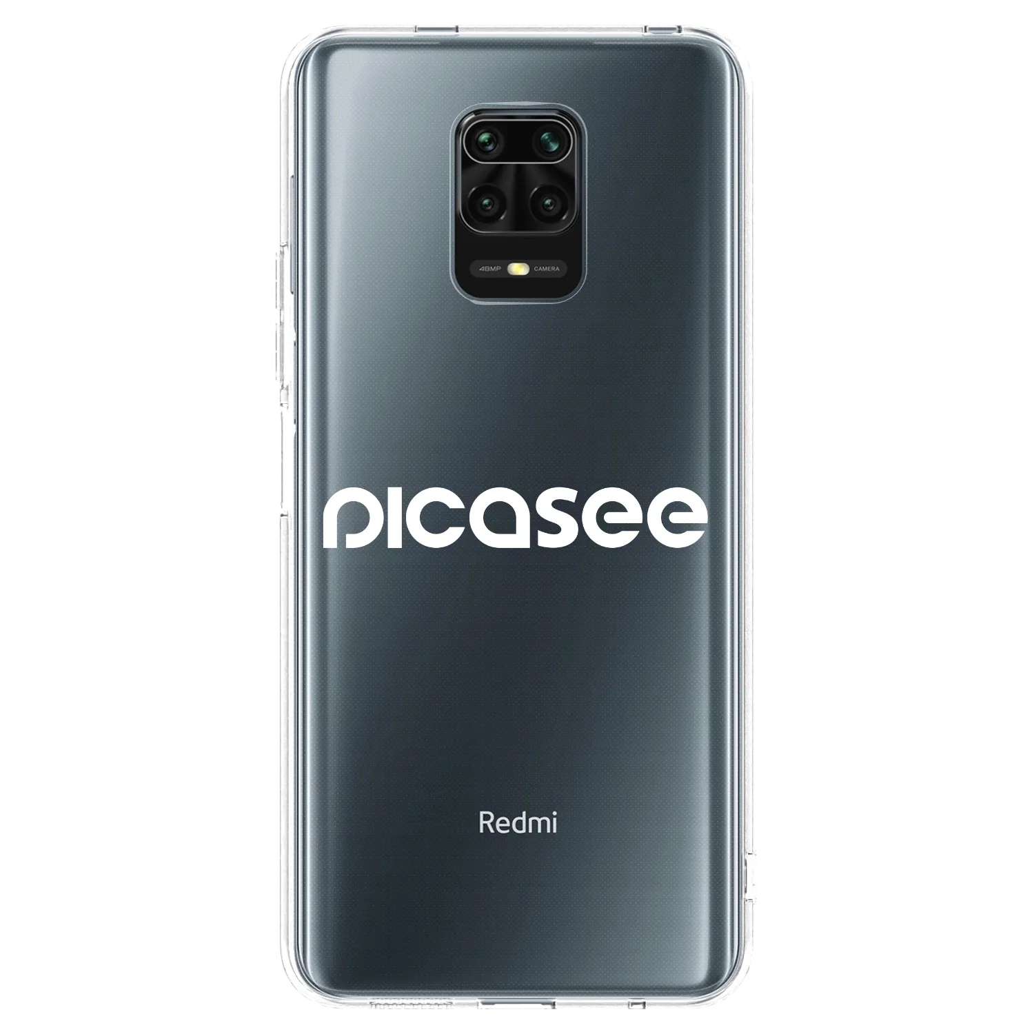 Picasee Xiaomi Redmi Note 9 Pro Hülle - Transparentes Silikon - Picasee - new logo - white