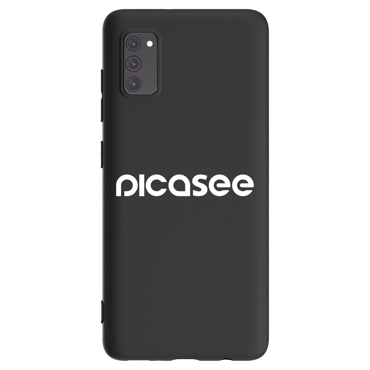 Picasee Samsung Galaxy A41 A415F Hülle - Schwarzes Silikon - Picasee - new logo - white