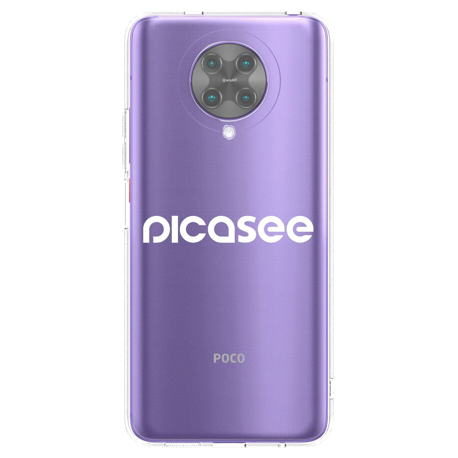 Picasee Xiaomi Poco F2 Pro Hülle - Transparentes Silikon - Picasee - new logo - white