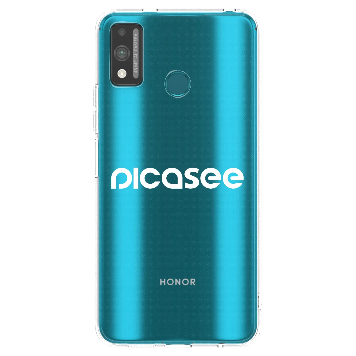 Picasee Honor 9X Lite Hülle - Transparentes Silikon - Picasee - new logo - white