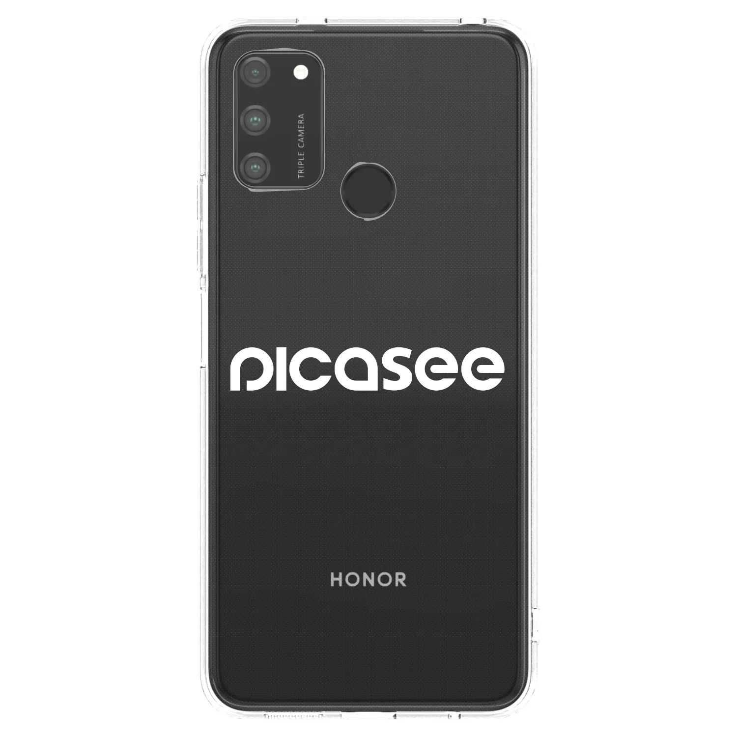 Picasee Honor 9A Hülle - Transparentes Silikon - Picasee - new logo - white