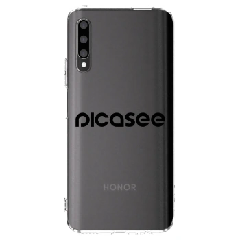 Picasee Honor 9X Pro Hülle - Transparentes Silikon - Picasee - new logo - black